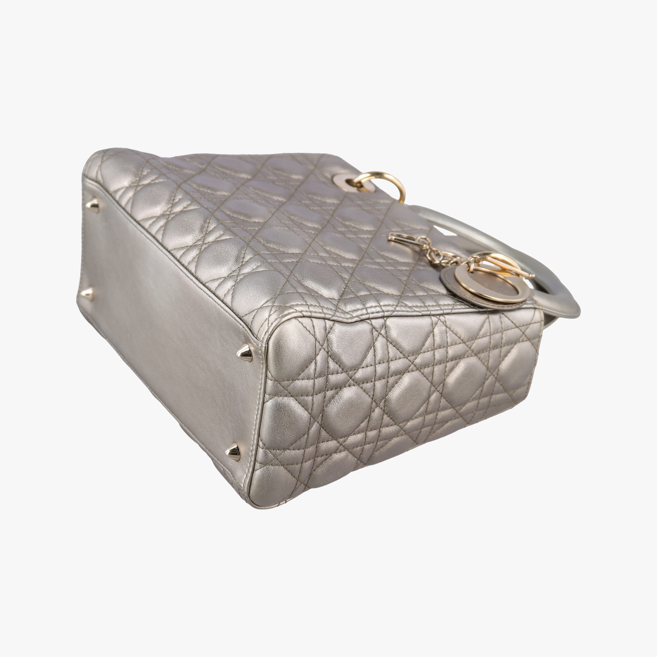 Secondhand Christian Dior Lady Dior Gold lambskin  shoulderbag | stylenewstar