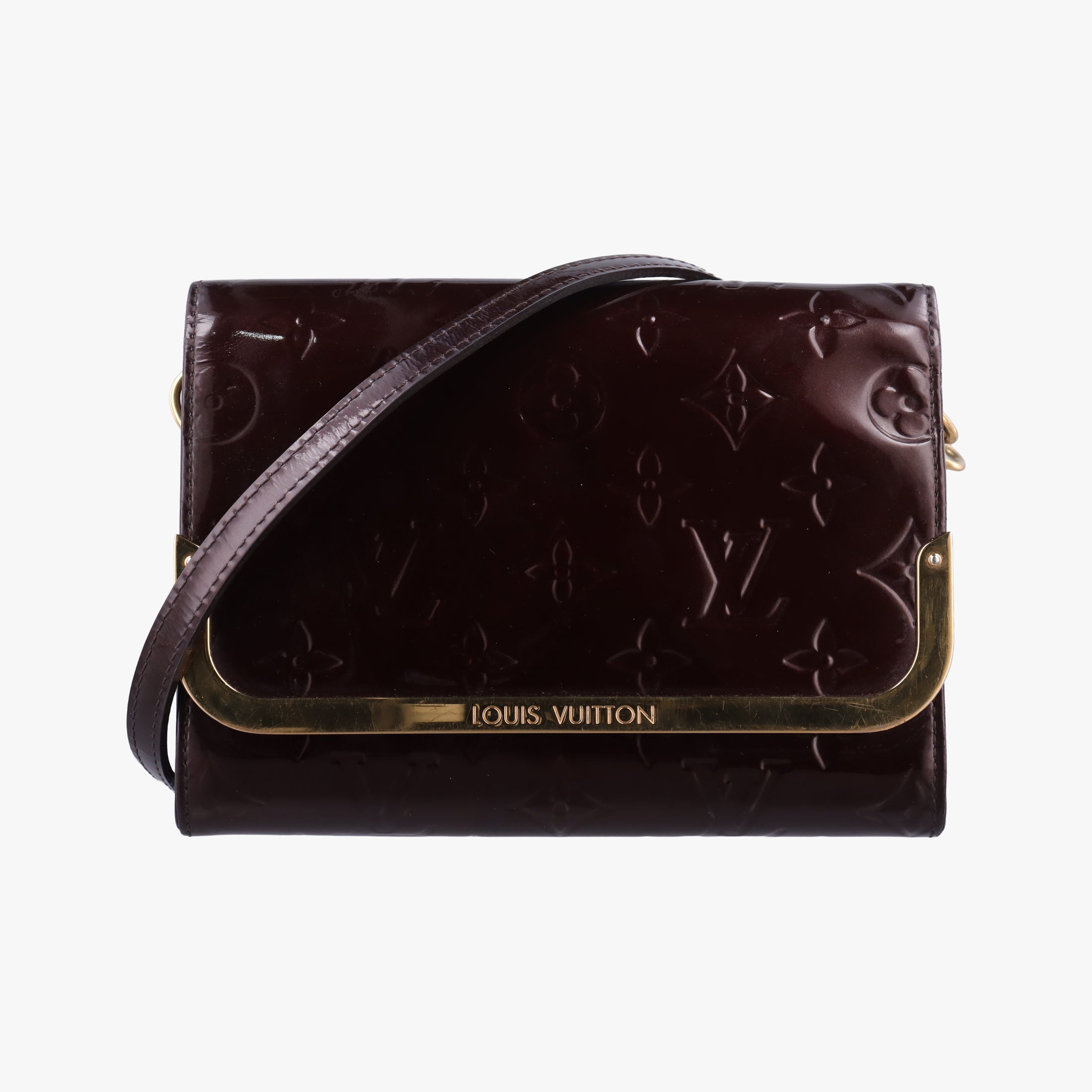 Pre-owned Louis Vuitton Rossmore PM Amarante Vernis M91546 shoulderbag | stylenewstar