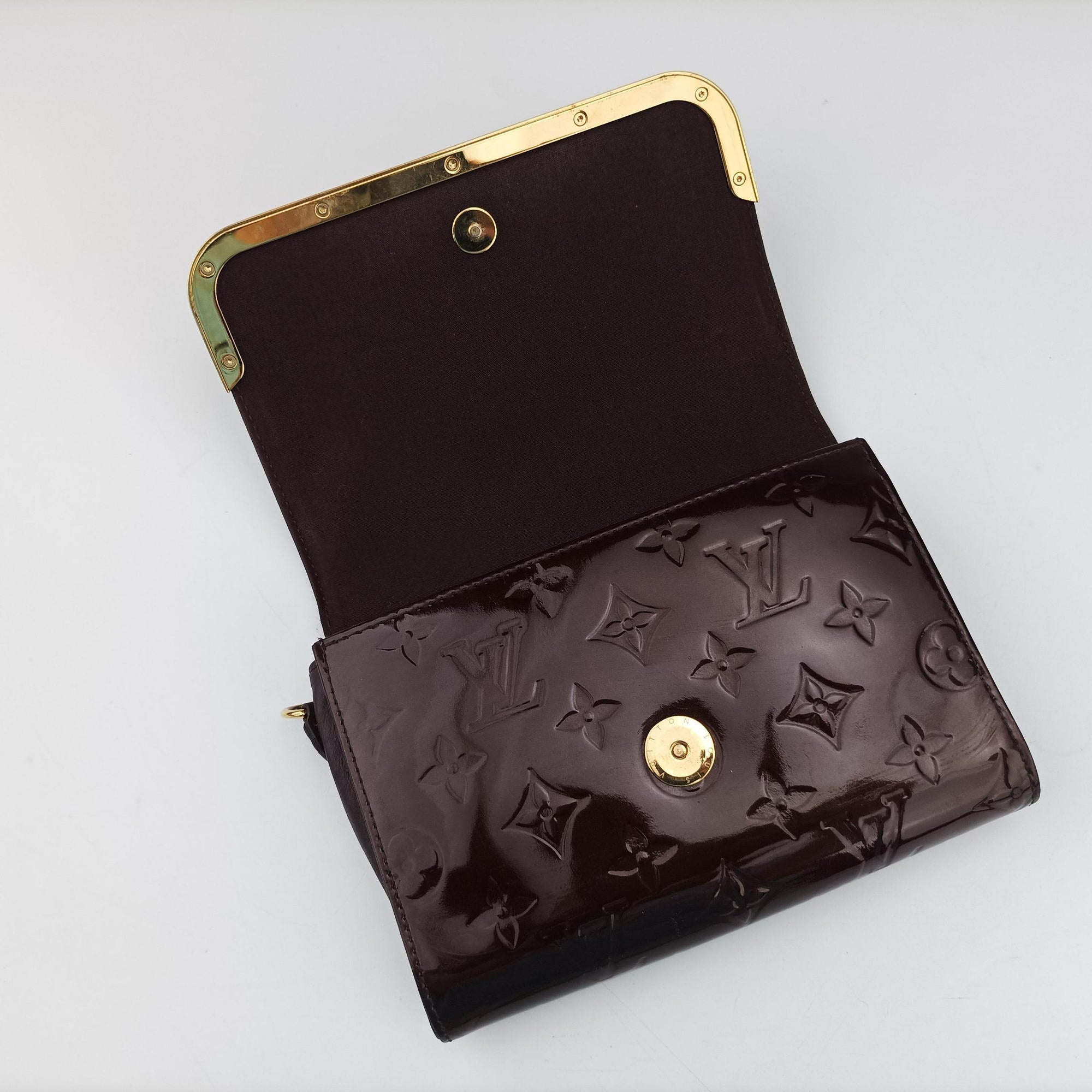 Pre-owned Louis Vuitton Rossmore PM Amarante Vernis M91546 shoulderbag | stylenewstar