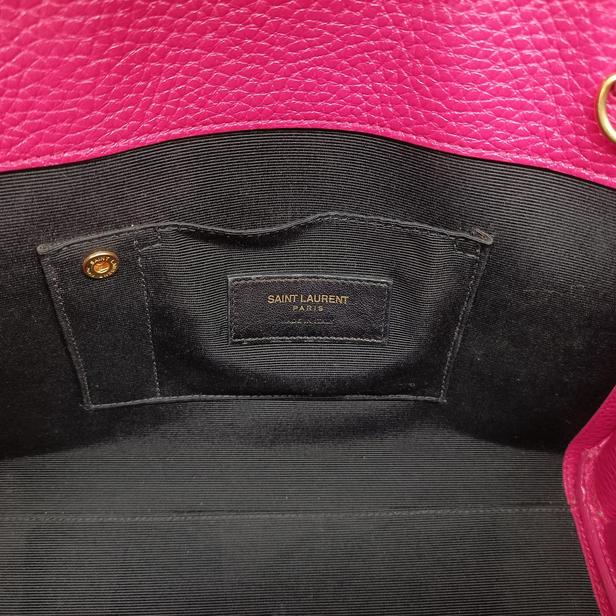 Pre-owned Yves Saint Laurent SAC DE JOUR Rose Leather 377183 shoulderbag | stylenewstar