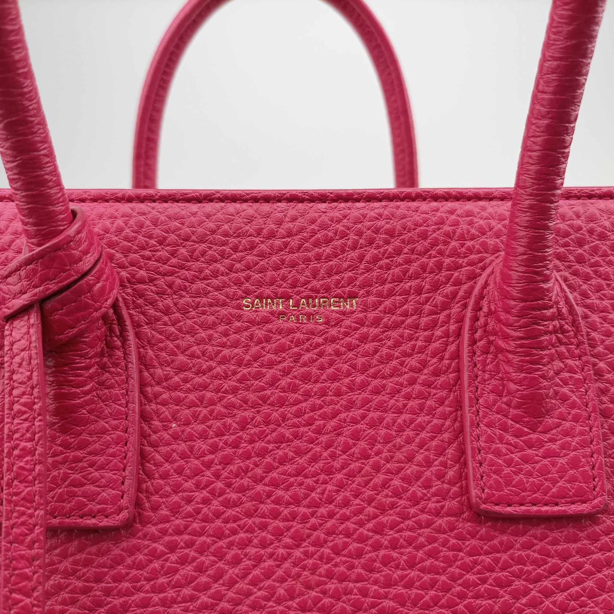 Pre-owned Yves Saint Laurent SAC DE JOUR Rose Leather 377183 shoulderbag | stylenewstar