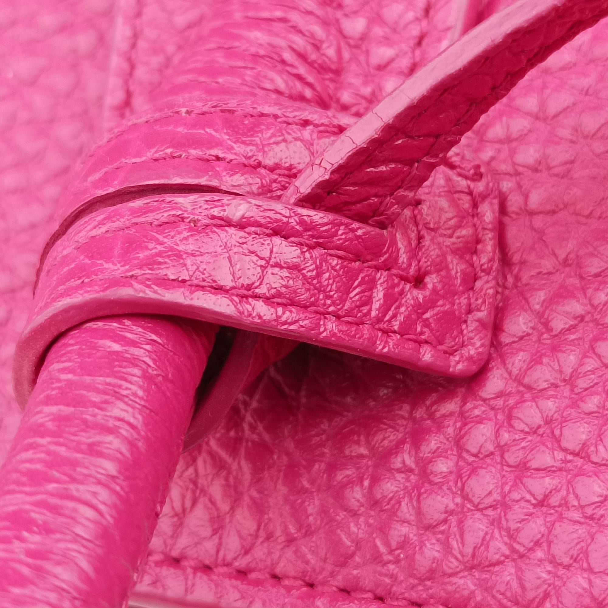 Pre-owned Yves Saint Laurent SAC DE JOUR Rose Leather 377183 shoulderbag | stylenewstar