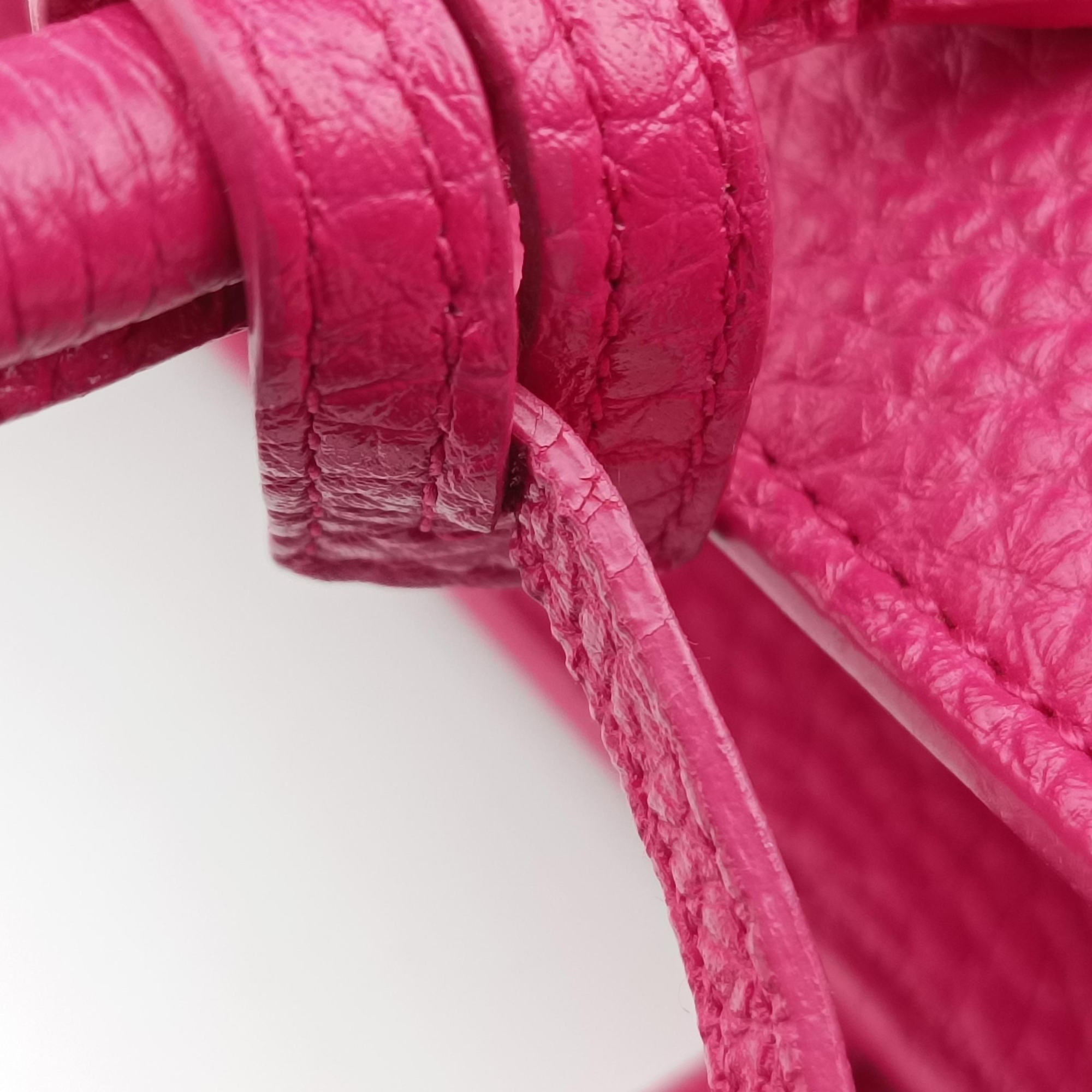 Pre-owned Yves Saint Laurent SAC DE JOUR Rose Leather 377183 shoulderbag | stylenewstar