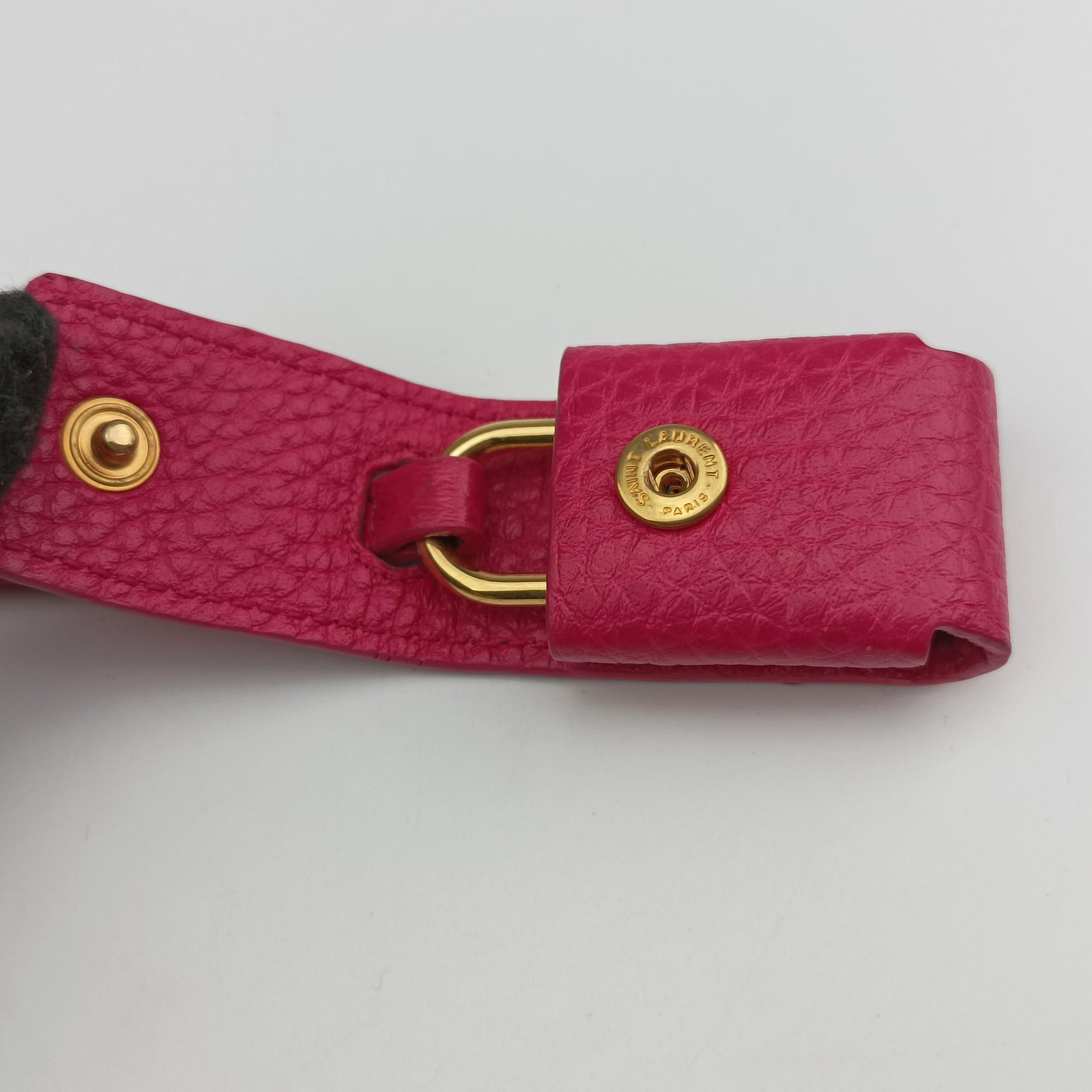 Pre-owned Yves Saint Laurent SAC DE JOUR Rose Leather 377183 shoulderbag | stylenewstar