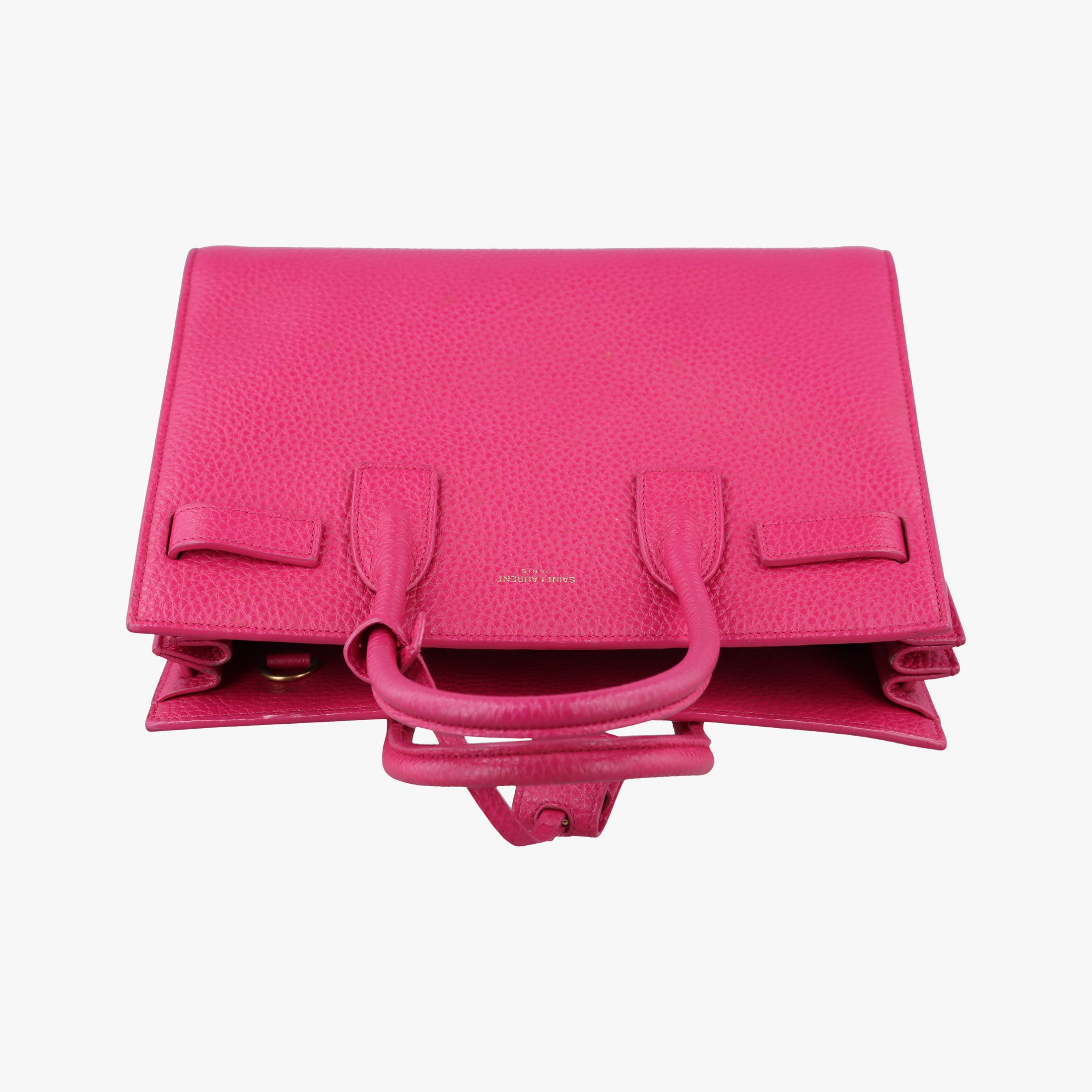 Pre-owned Yves Saint Laurent SAC DE JOUR Rose Leather 377183 shoulderbag | stylenewstar