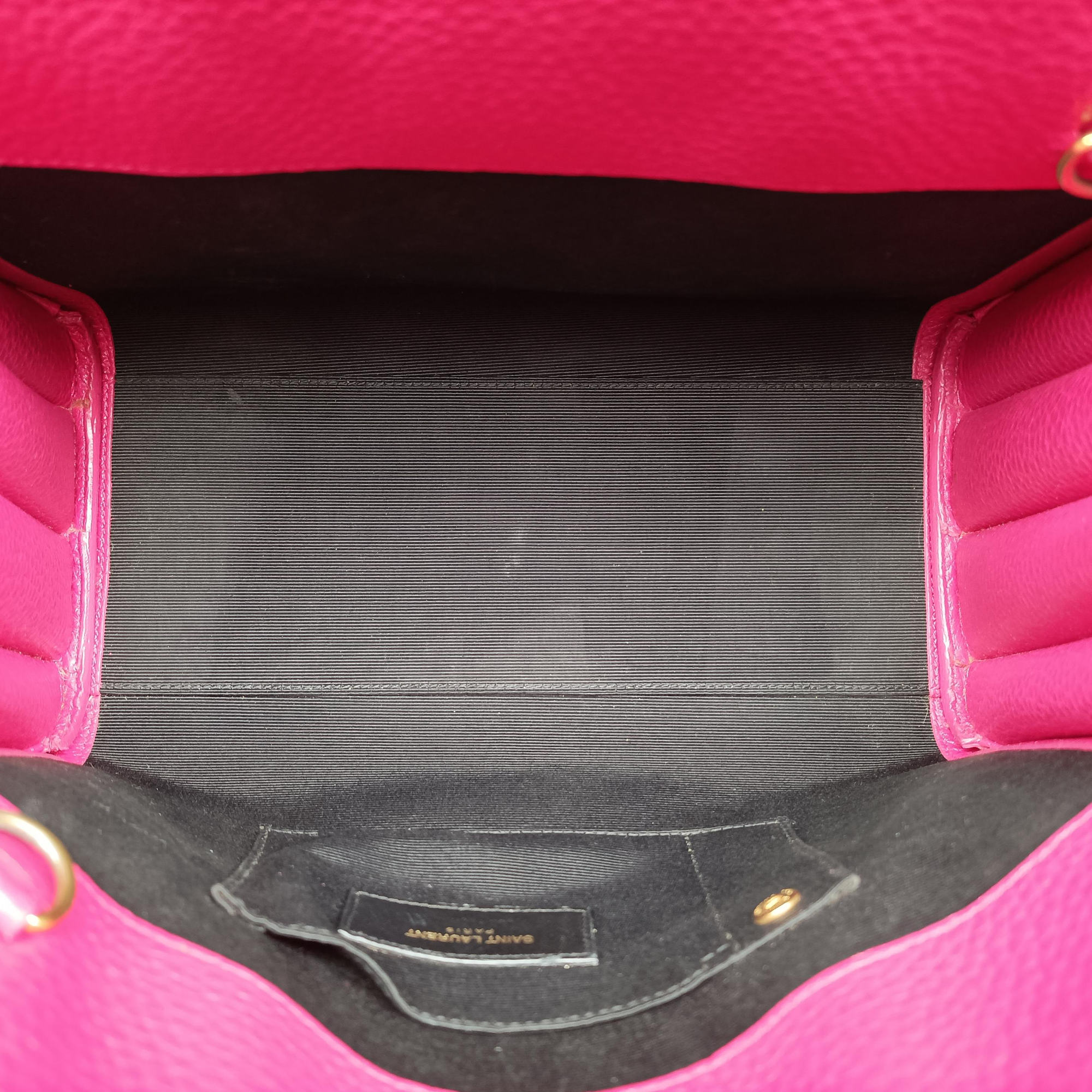 Pre-owned Yves Saint Laurent SAC DE JOUR Rose Leather 377183 shoulderbag | stylenewstar