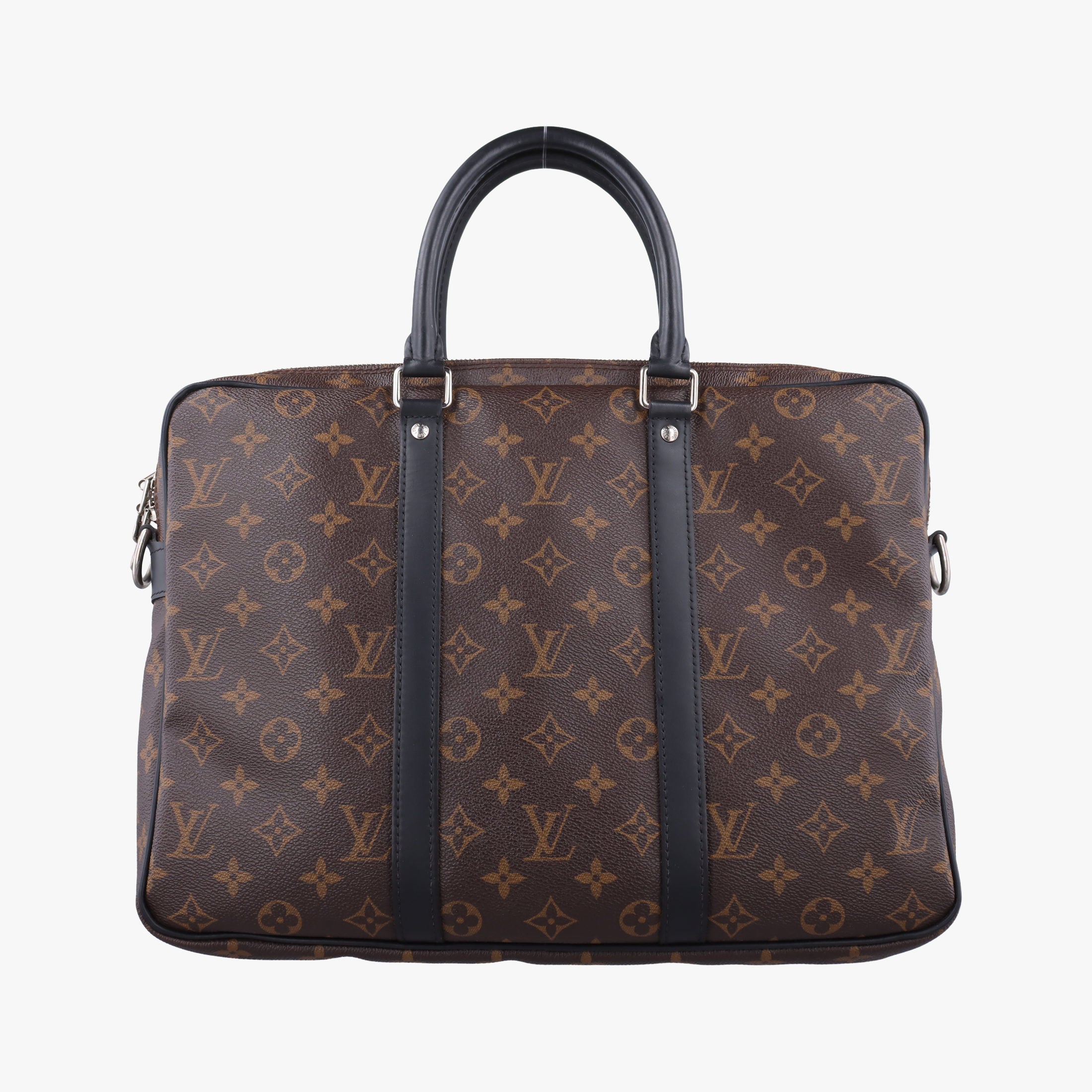 Pre-owned Louis Vuitton Porte Documents Voyage brown Monogram Canvas M40225 handbag | stylenewstar