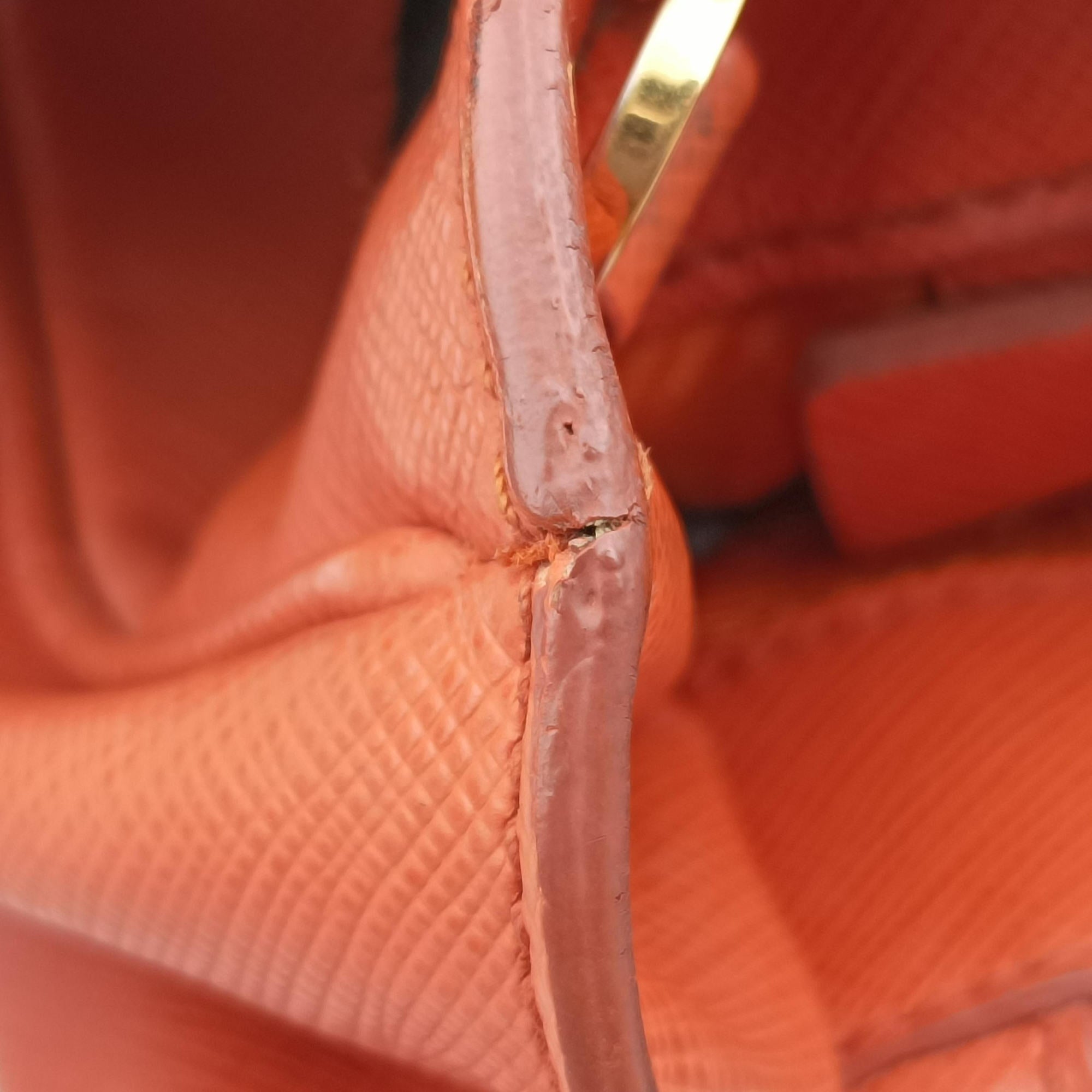 Pre-owned Prada Galleria Orange SAFFIANO Leather BN1844 shoulderbag | stylenewstar