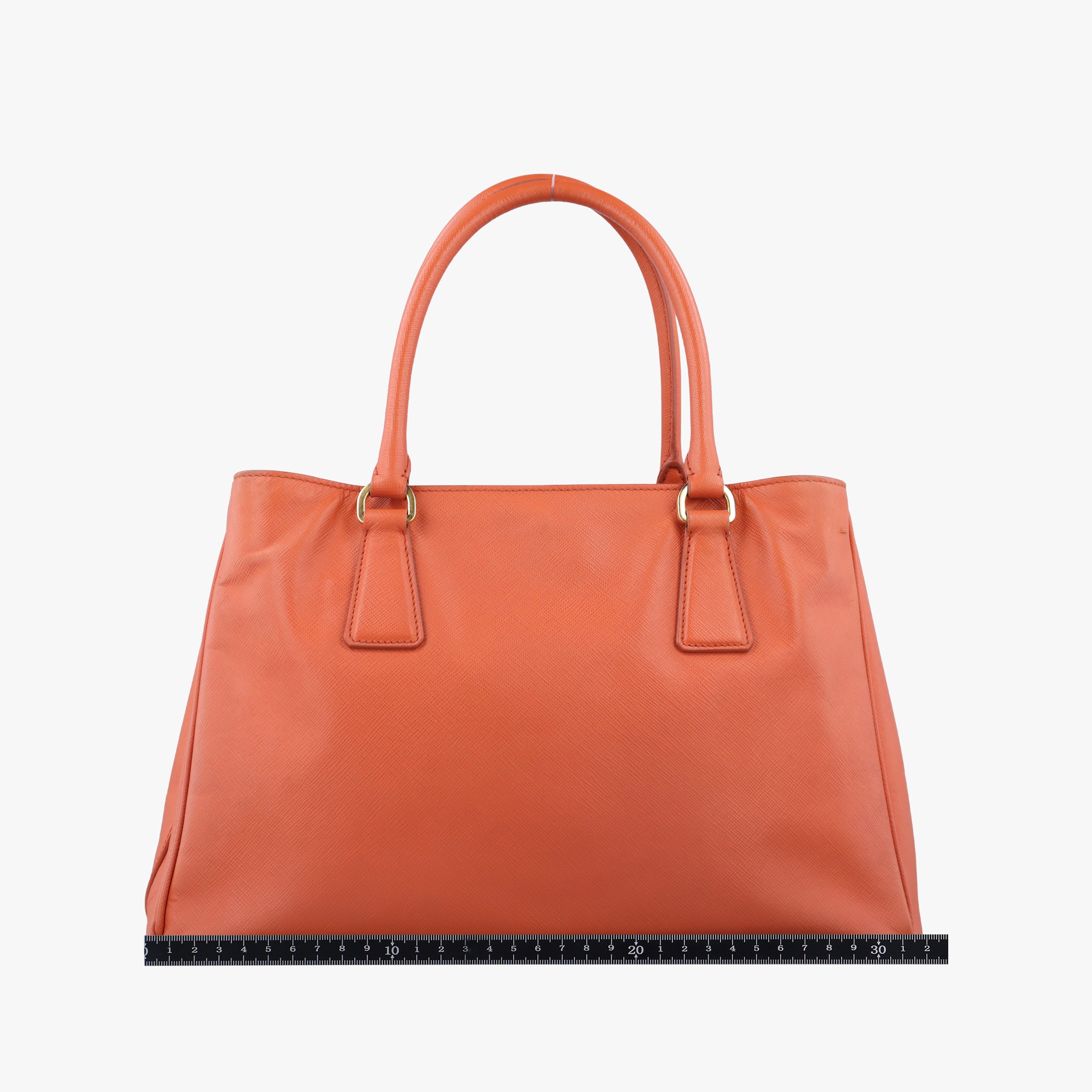 Pre-owned Prada Galleria Orange SAFFIANO Leather BN1844 shoulderbag | stylenewstar
