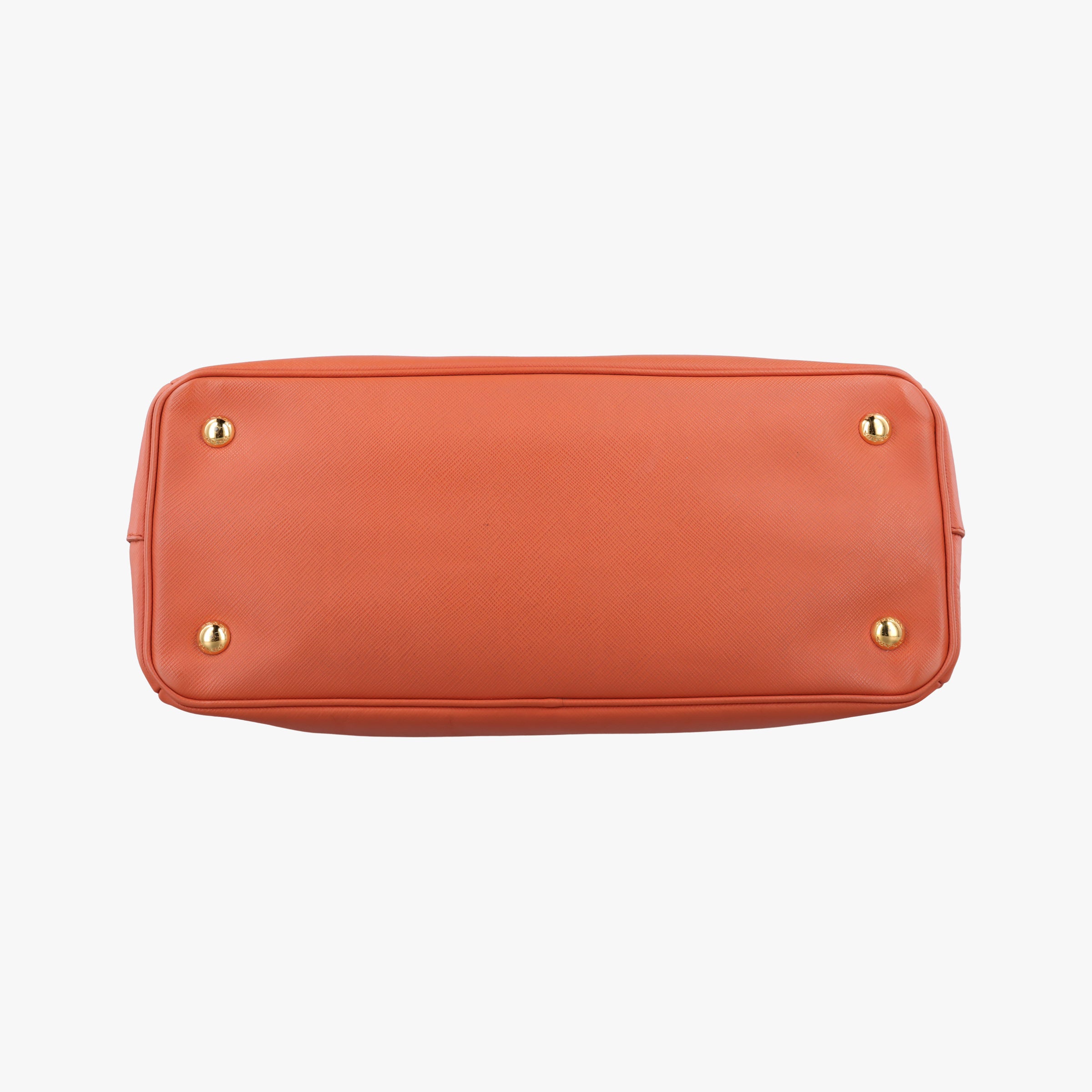Pre-owned Prada Galleria Orange SAFFIANO Leather BN1844 shoulderbag | stylenewstar