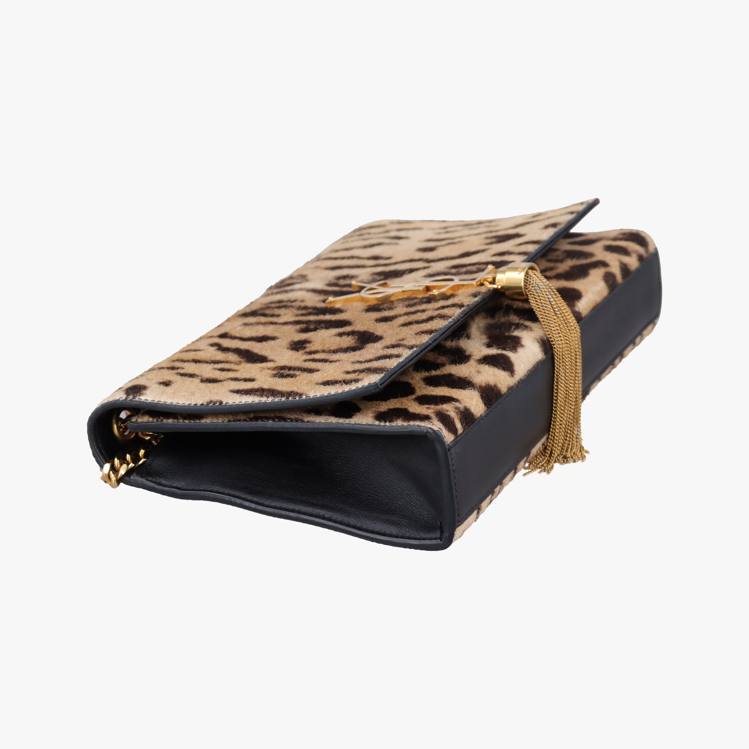 Pre-owned Yves Saint Laurent KATE Brown×Multicolour ponyhair 354119 shoulderbag | stylenewstar