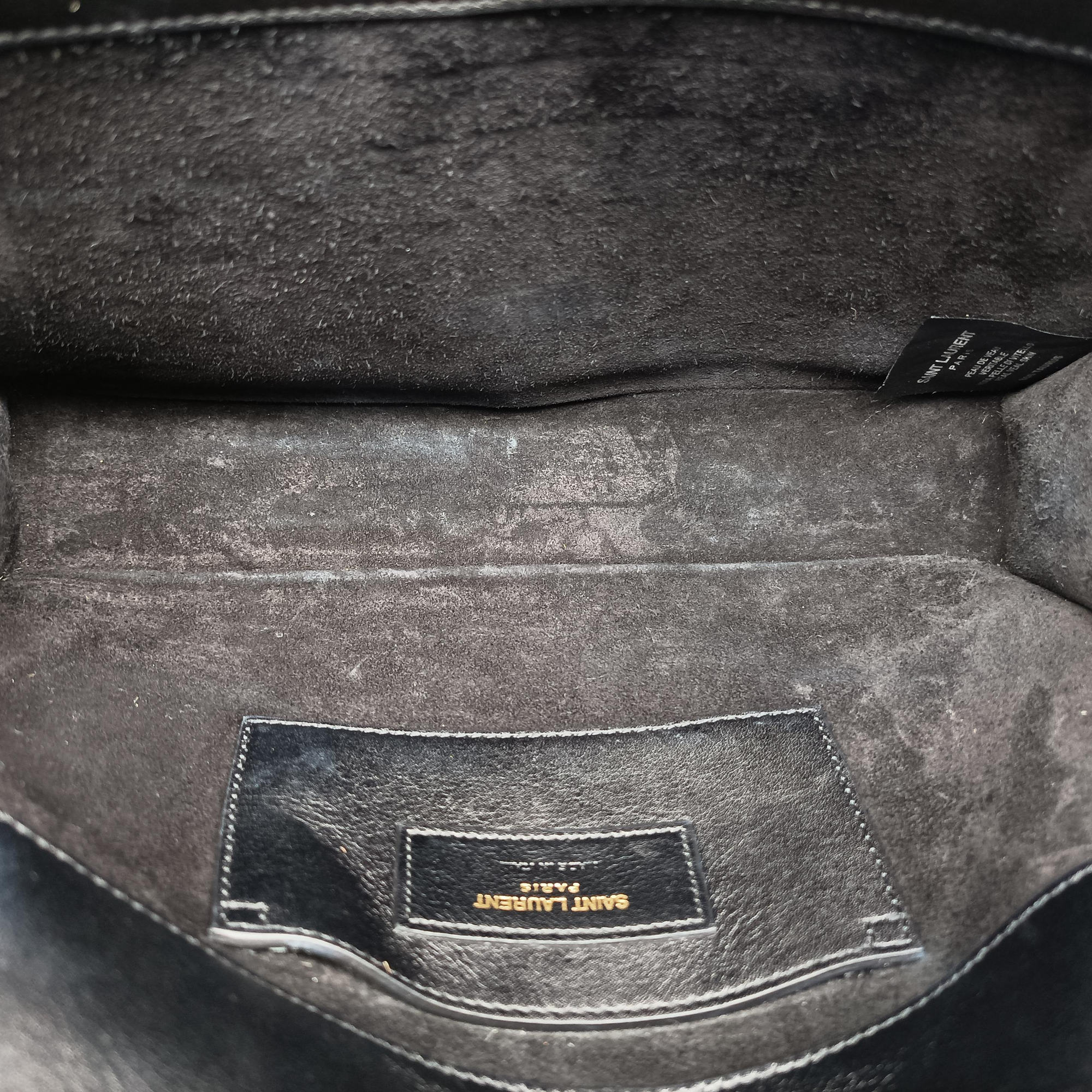 Pre-owned Yves Saint Laurent KATE Brown×Multicolour ponyhair 354119 shoulderbag | stylenewstar