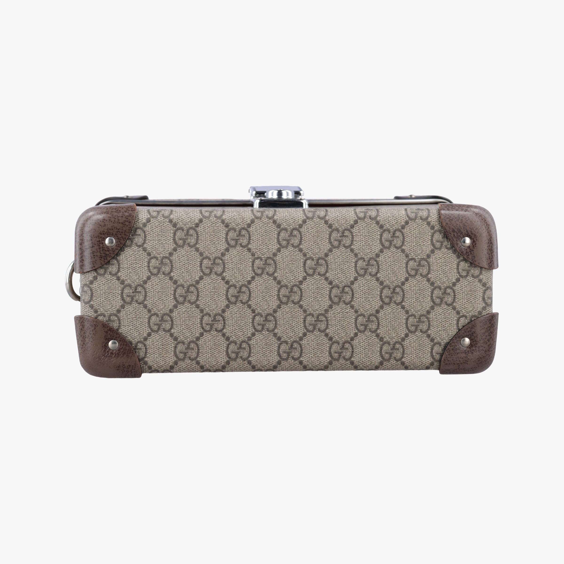 Pre-owned Gucci GG supreme Globe-Trotter Brown PVC coated canvas×Leather 533623 shoulderbag | stylenewstar
