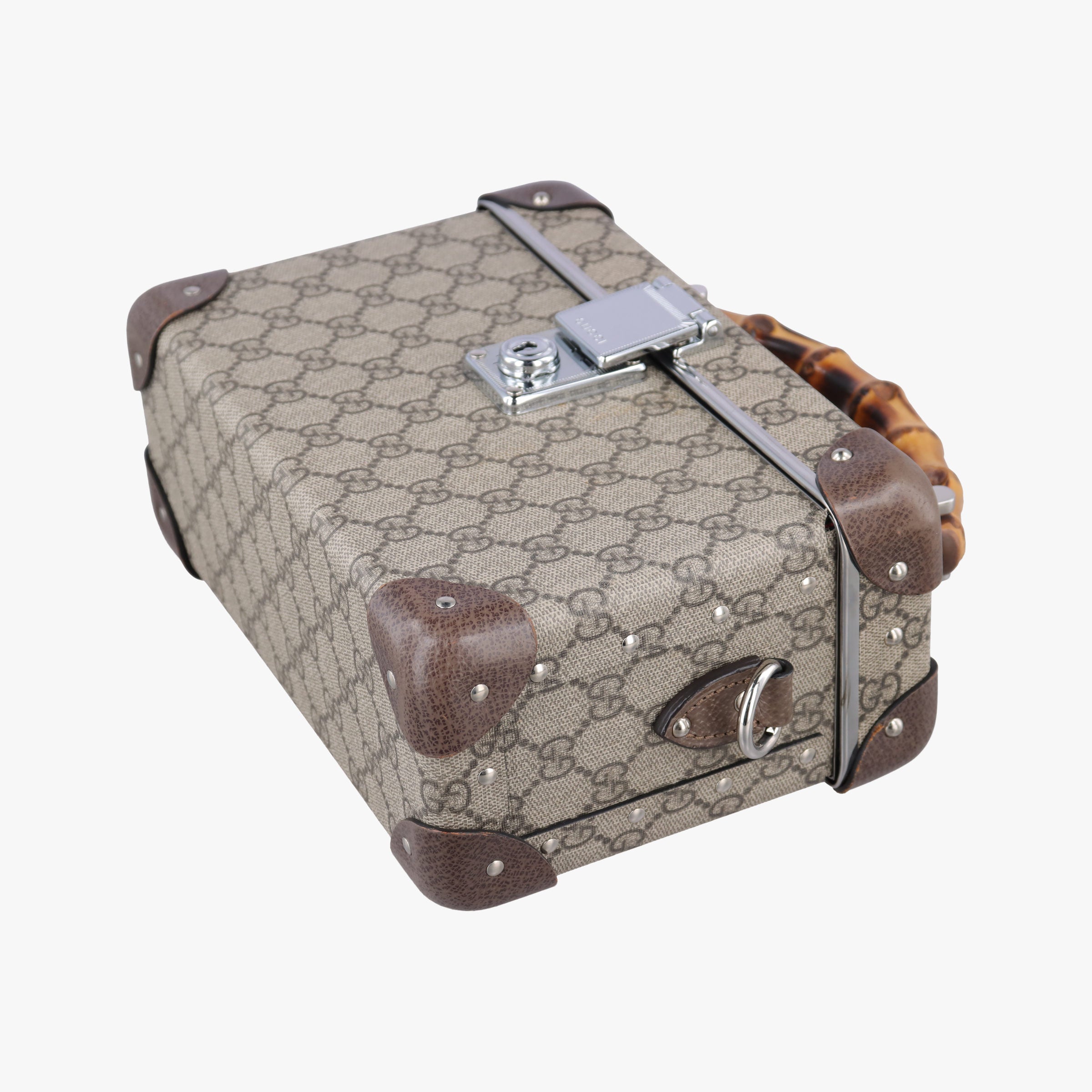 Pre-owned Gucci GG supreme Globe-Trotter Brown PVC coated canvas×Leather 533623 shoulderbag | stylenewstar