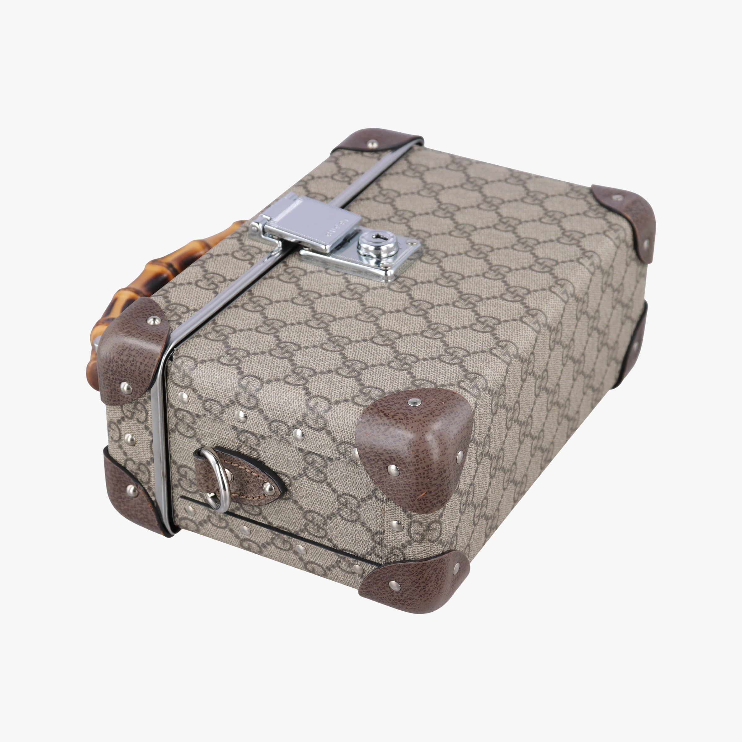 Pre-owned Gucci GG supreme Globe-Trotter Brown PVC coated canvas×Leather 533623 shoulderbag | stylenewstar