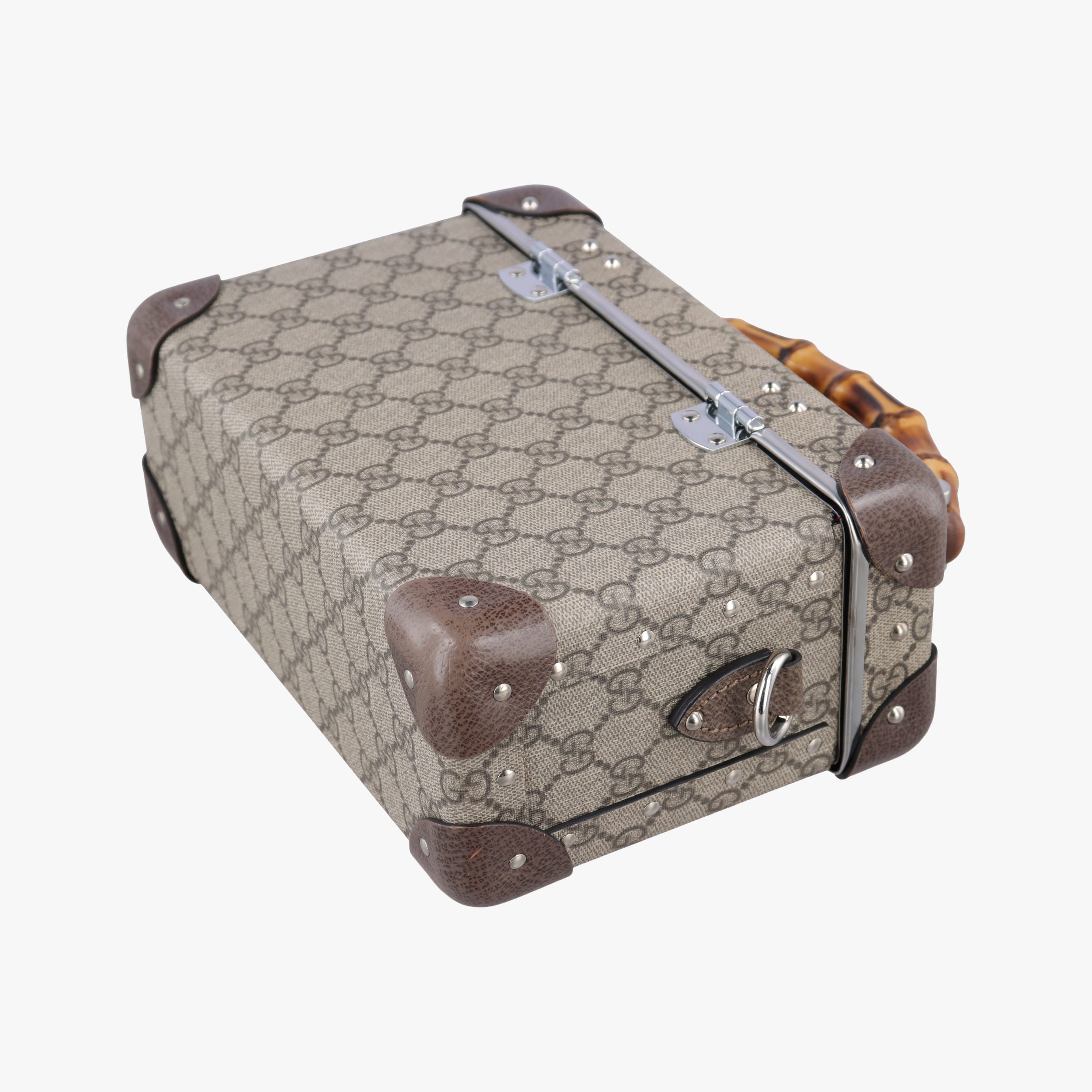 Pre-owned Gucci GG supreme Globe-Trotter Brown PVC coated canvas×Leather 533623 shoulderbag | stylenewstar