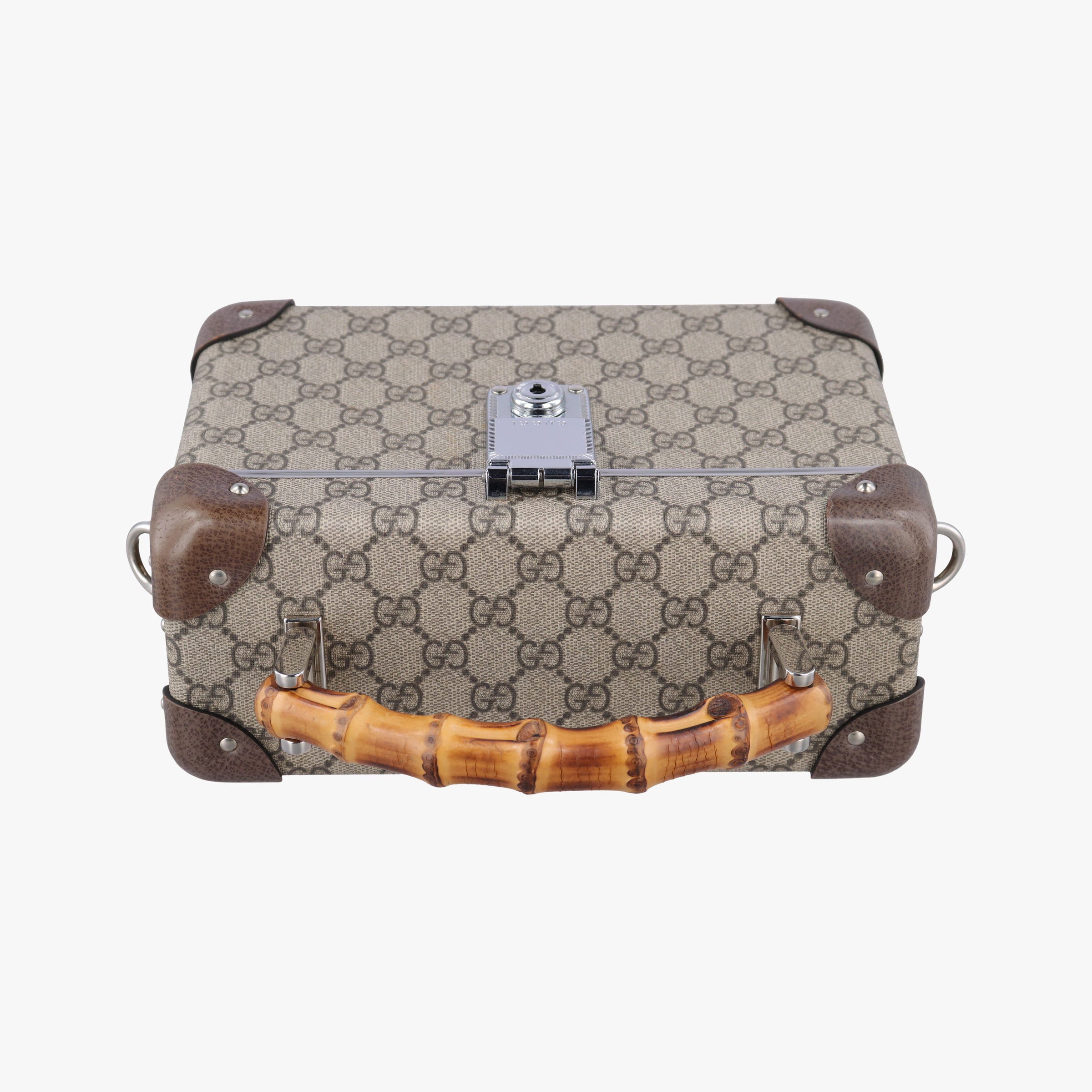 Pre-owned Gucci GG supreme Globe-Trotter Brown PVC coated canvas×Leather 533623 shoulderbag | stylenewstar