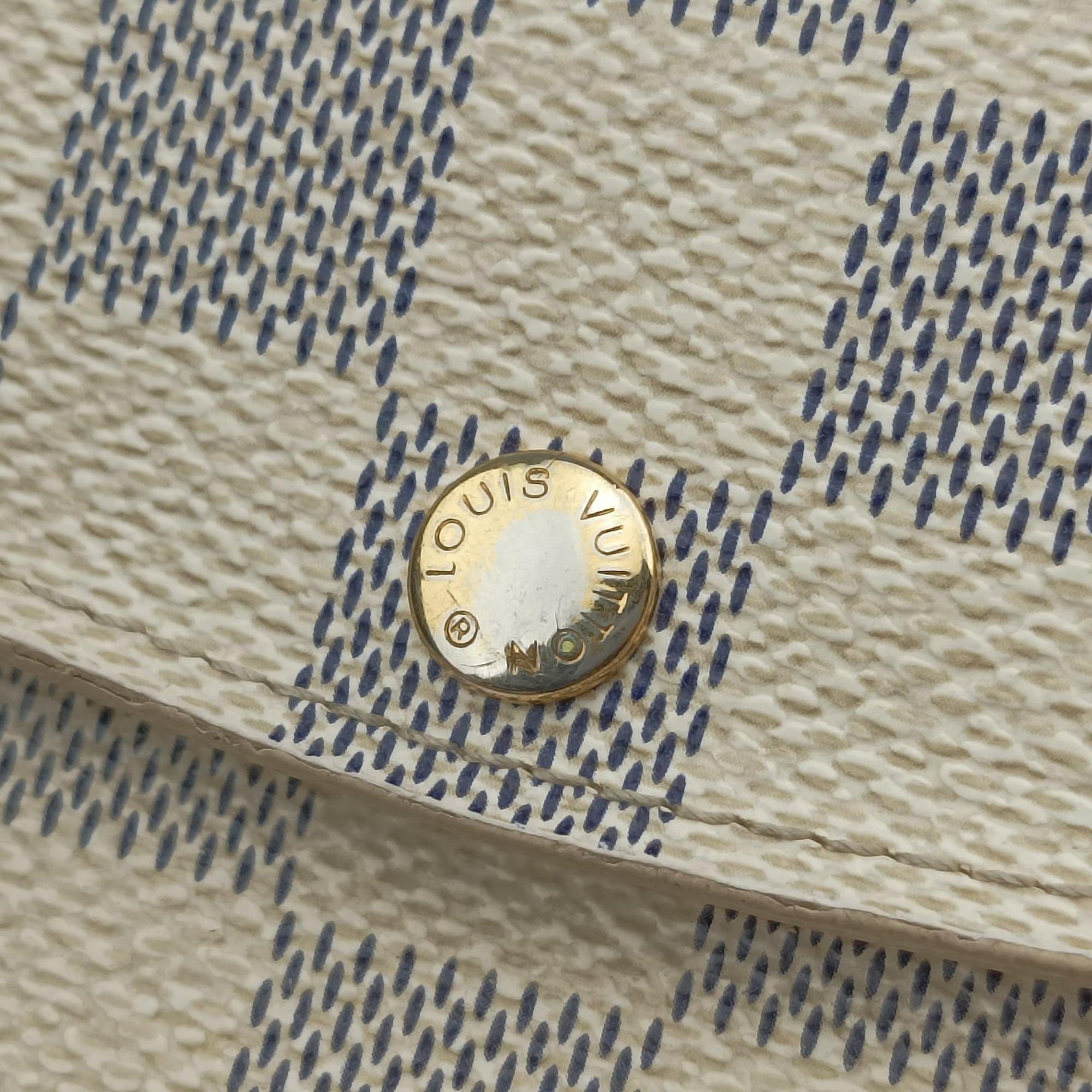 Pre-owned Louis Vuitton Belt Pochette Solo AZUR Damier Canvas M9835T bum bag/waist bag | stylenewstar