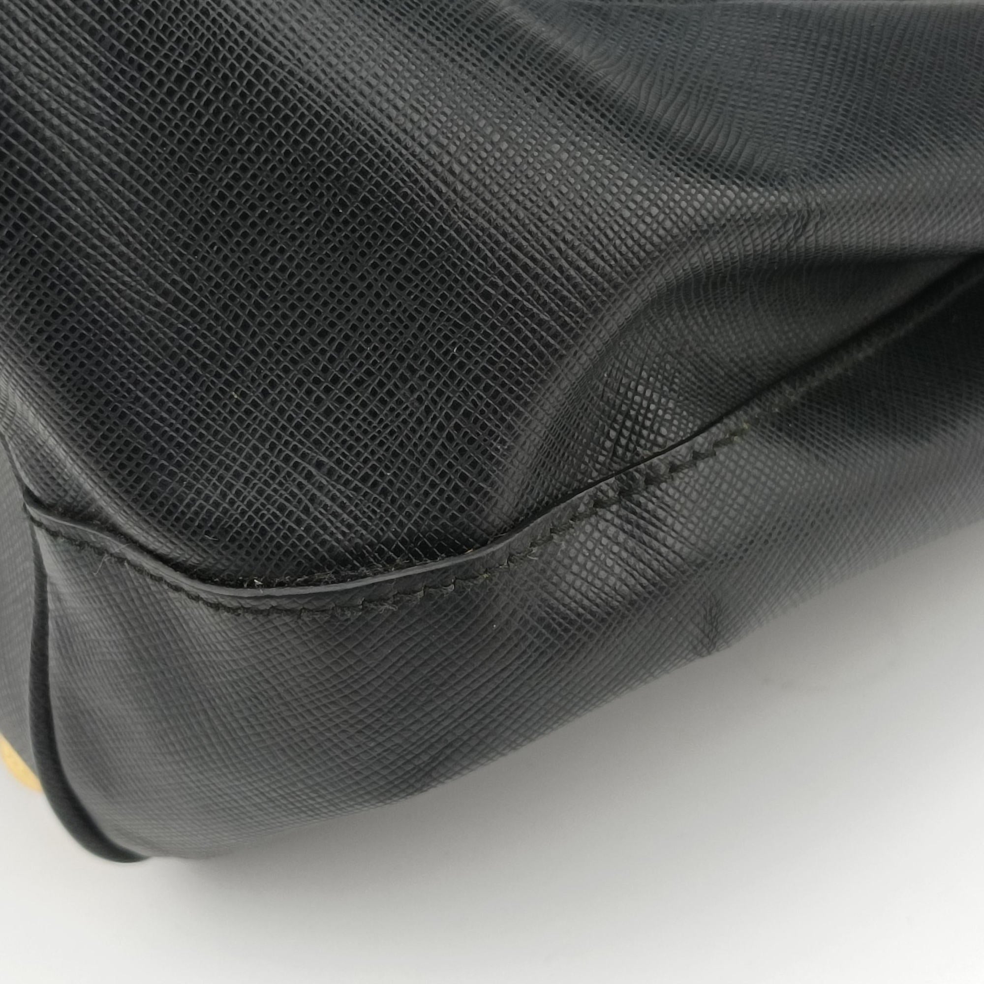 Pre-owned Prada Galleria Black SAFFIANO Leather 1BA274 handbag | stylenewstar