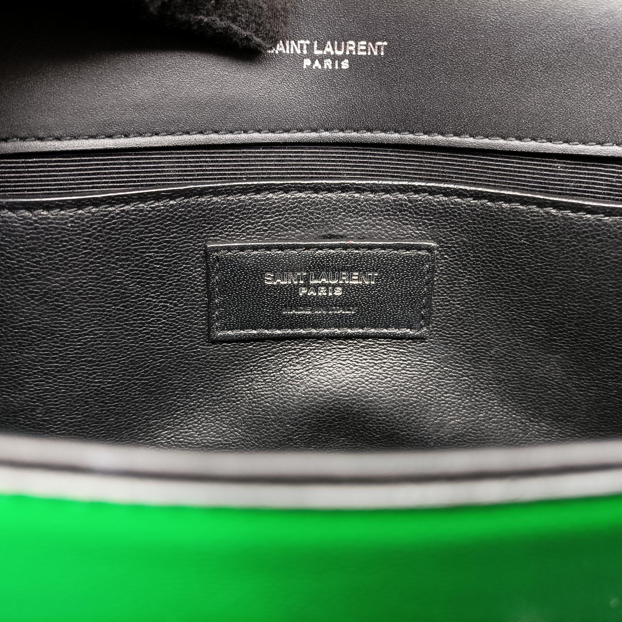 Vintage Yves Saint Laurent KATE Green Patent Leather 469390 shoulderbag | stylenewstar
