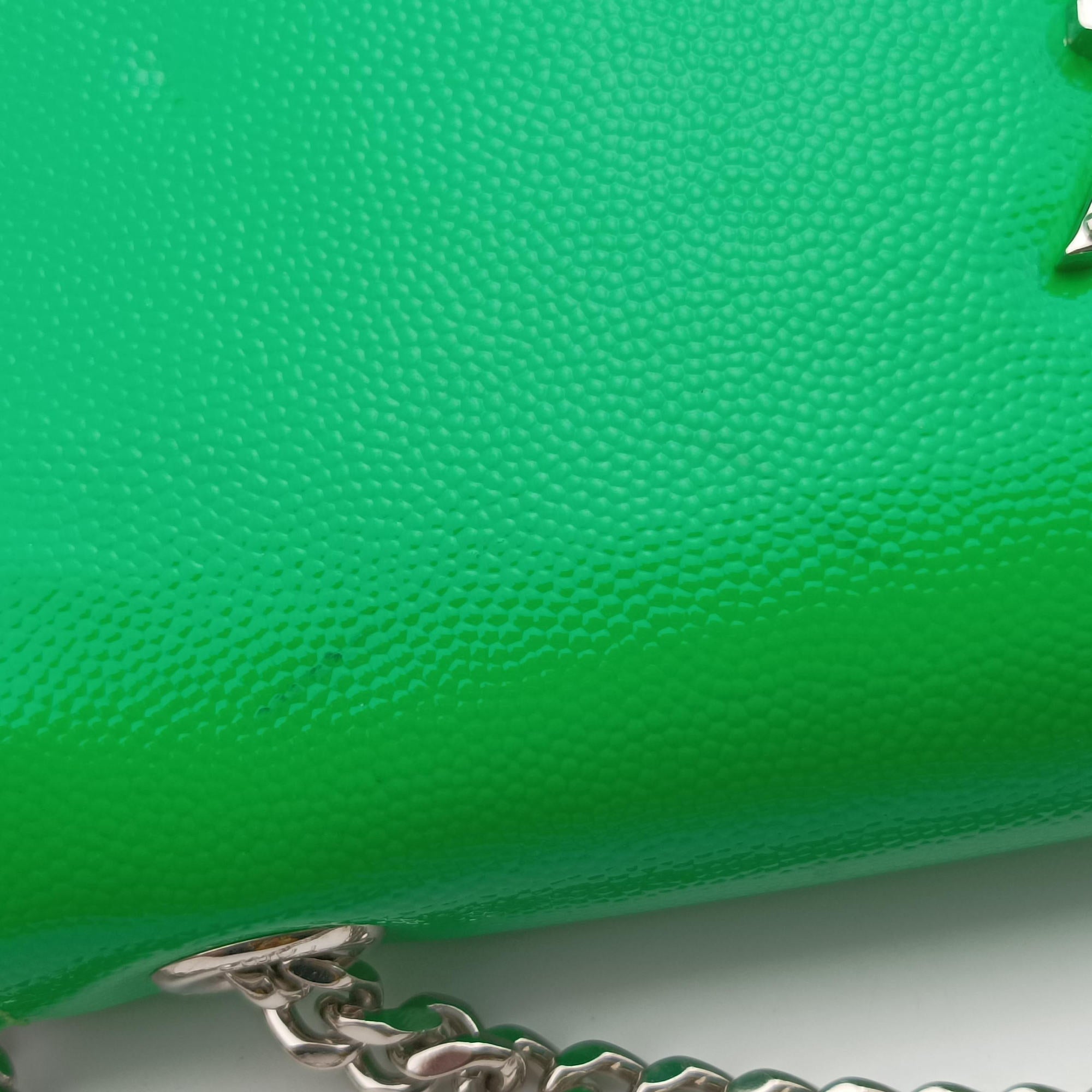Vintage Yves Saint Laurent KATE Green Patent Leather 469390 shoulderbag | stylenewstar
