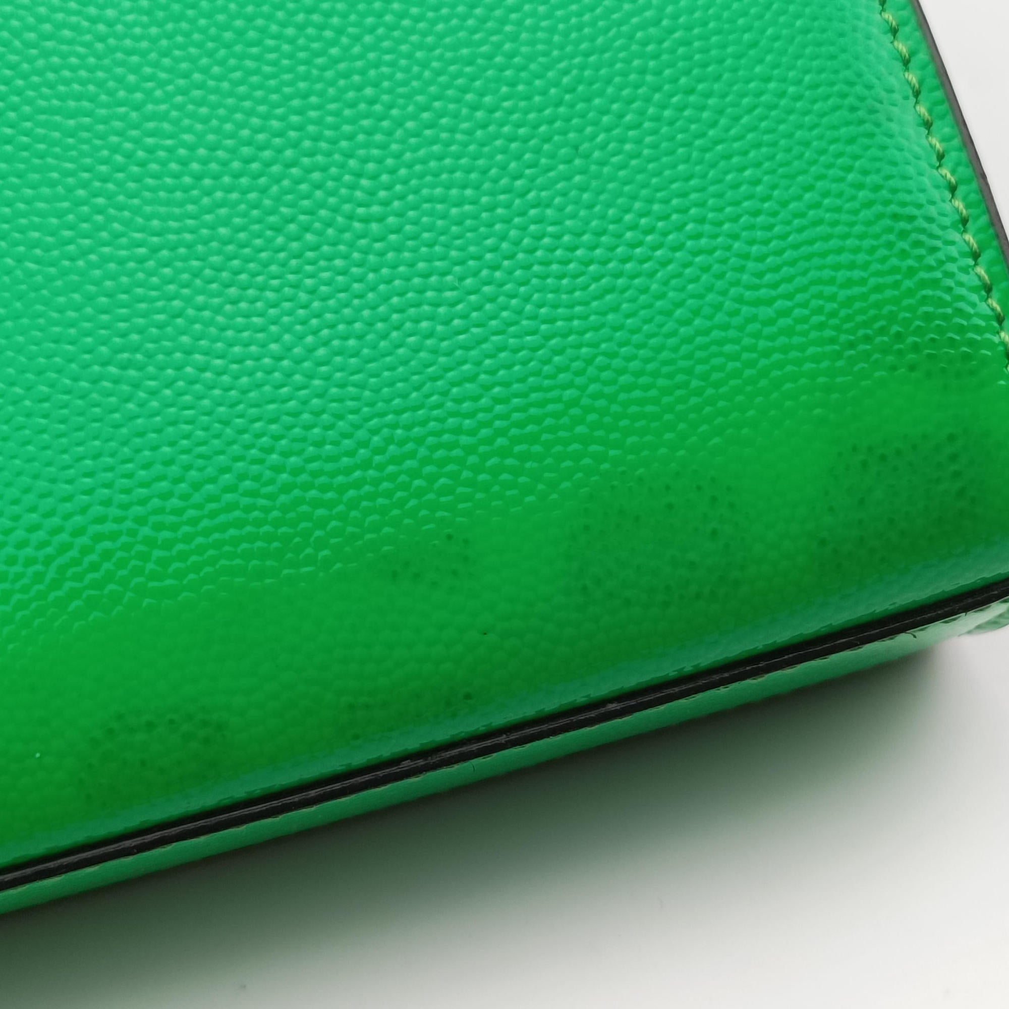 Vintage Yves Saint Laurent KATE Green Patent Leather 469390 shoulderbag | stylenewstar