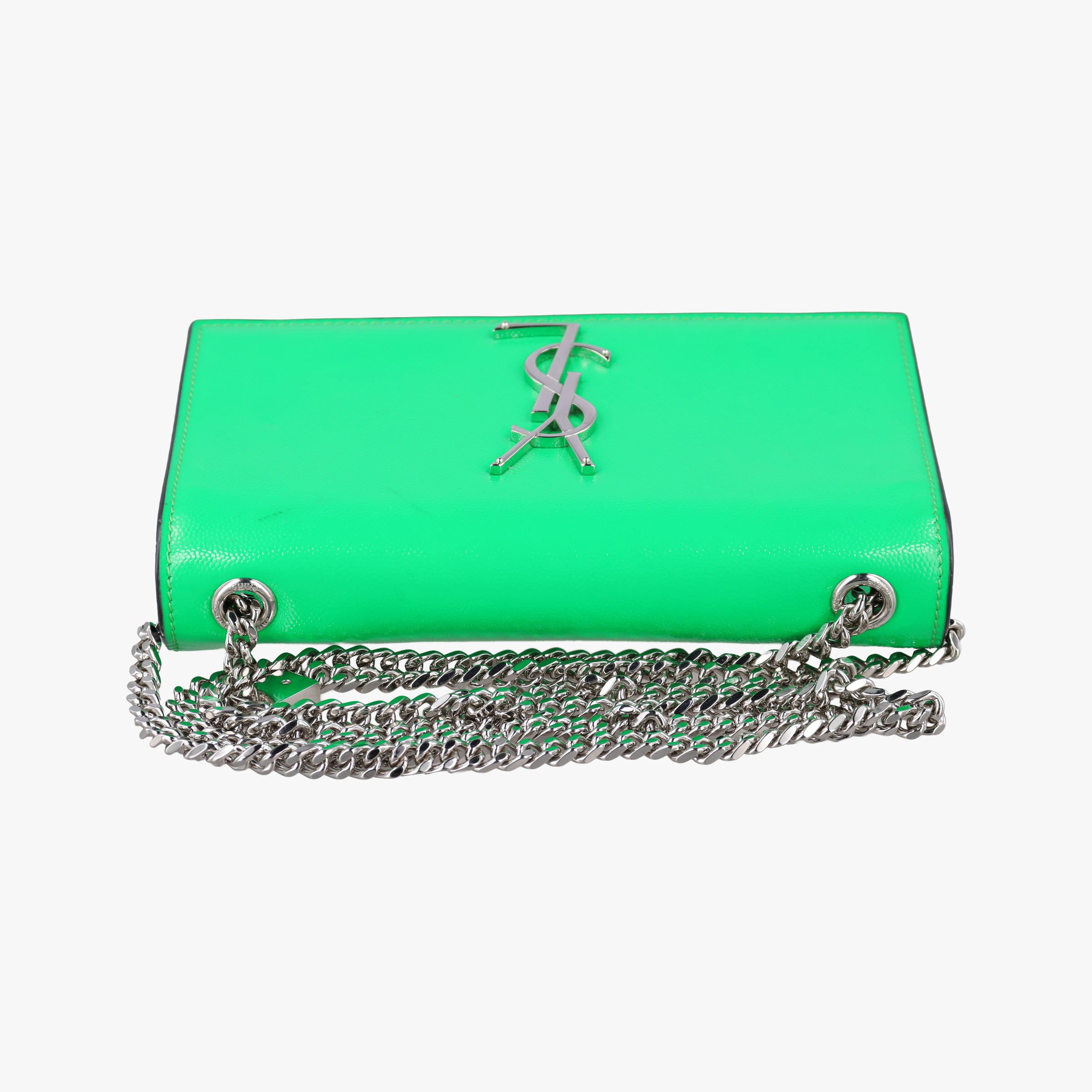 Vintage Yves Saint Laurent KATE Green Patent Leather 469390 shoulderbag | stylenewstar