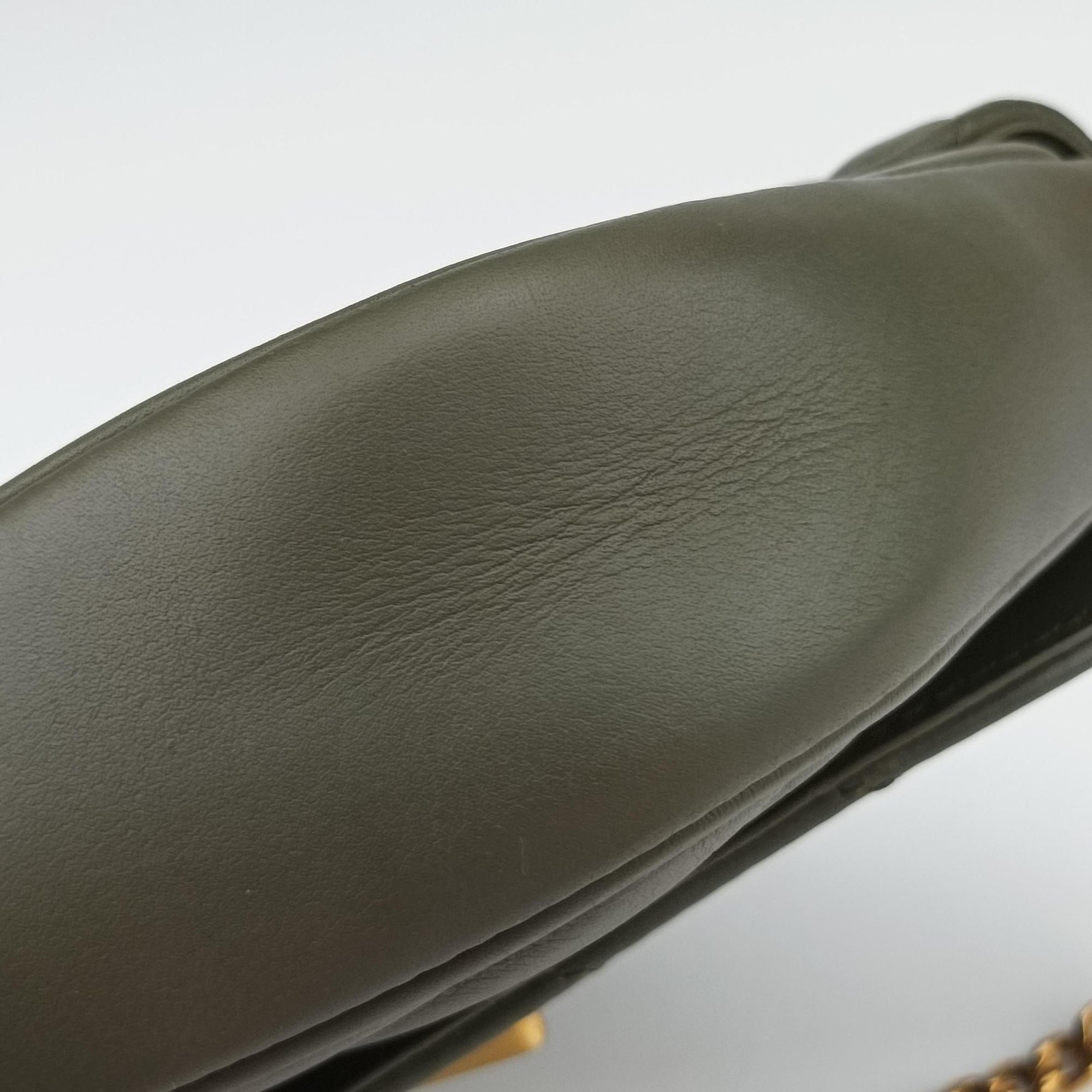 Pre-owned Louis Vuitton New Wave Multi Pochette Green Leather M56471 shoulderbag | stylenewstar
