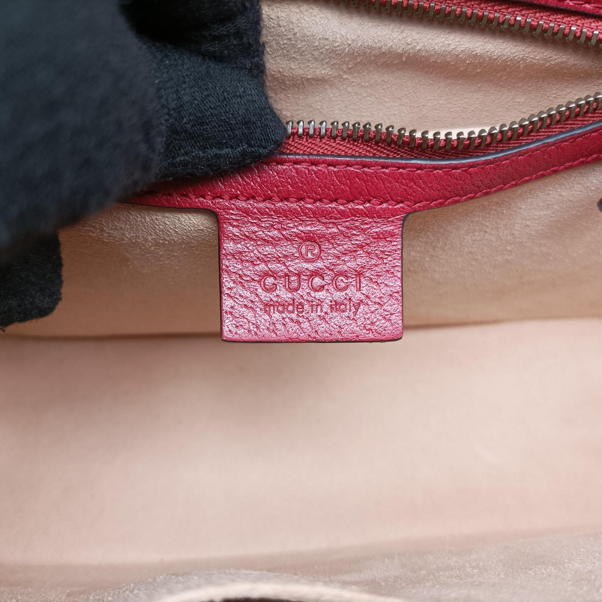 Pre-owned Gucci Queen Margaret Brown PVC coated canvas×Leather 476541 shoulderbag | stylenewstar