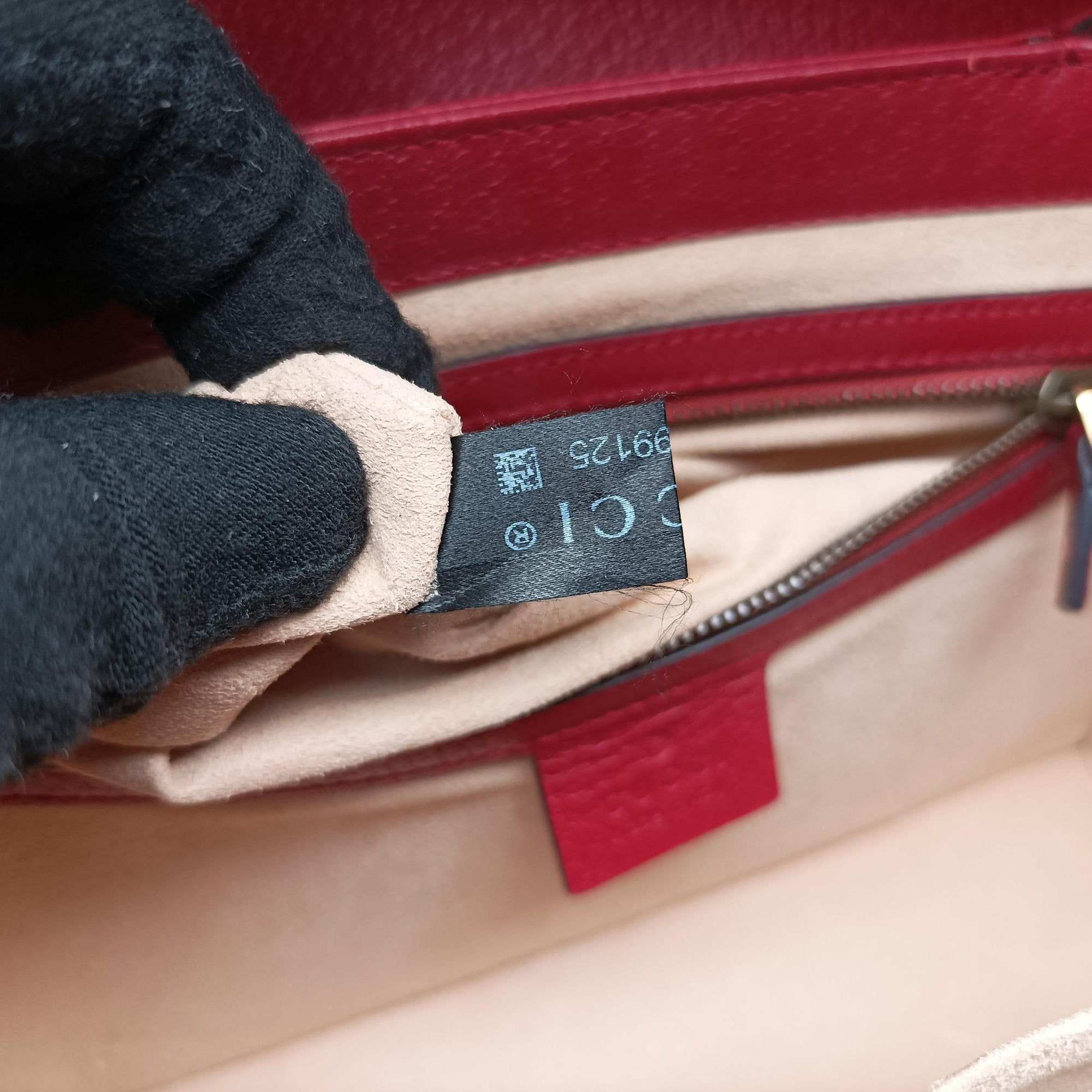 Pre-owned Gucci Queen Margaret Brown PVC coated canvas×Leather 476541 shoulderbag | stylenewstar