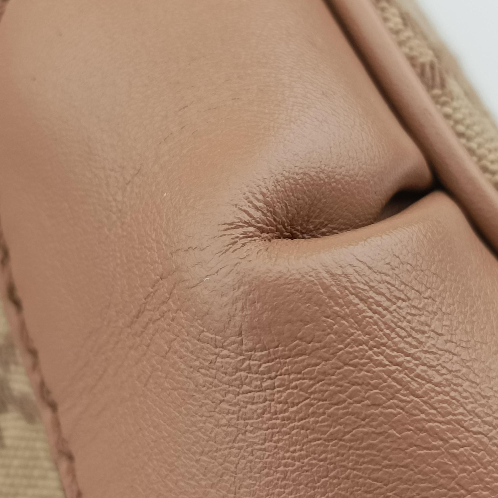 Pre-owned Gucci Sukey Beige Canvas×Leather 247902 shoulderbag | stylenewstar