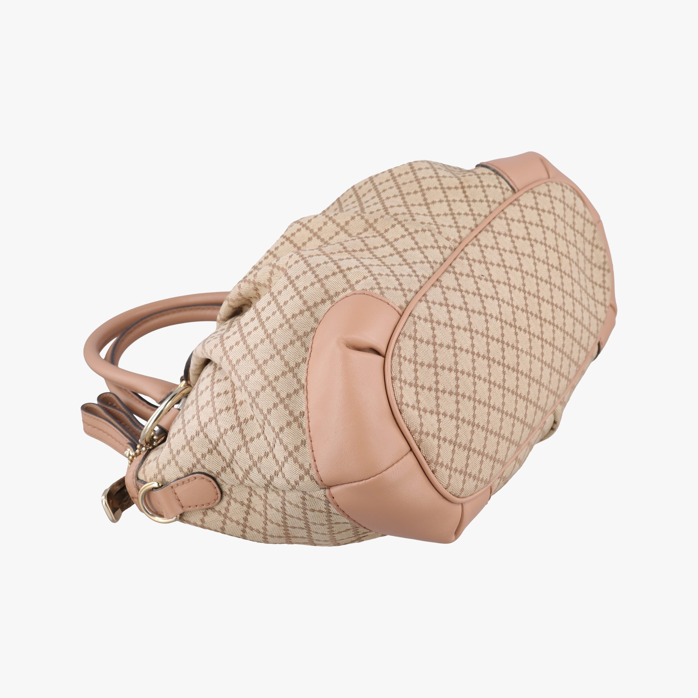 Pre-owned Gucci Sukey Beige Canvas×Leather 247902 shoulderbag | stylenewstar