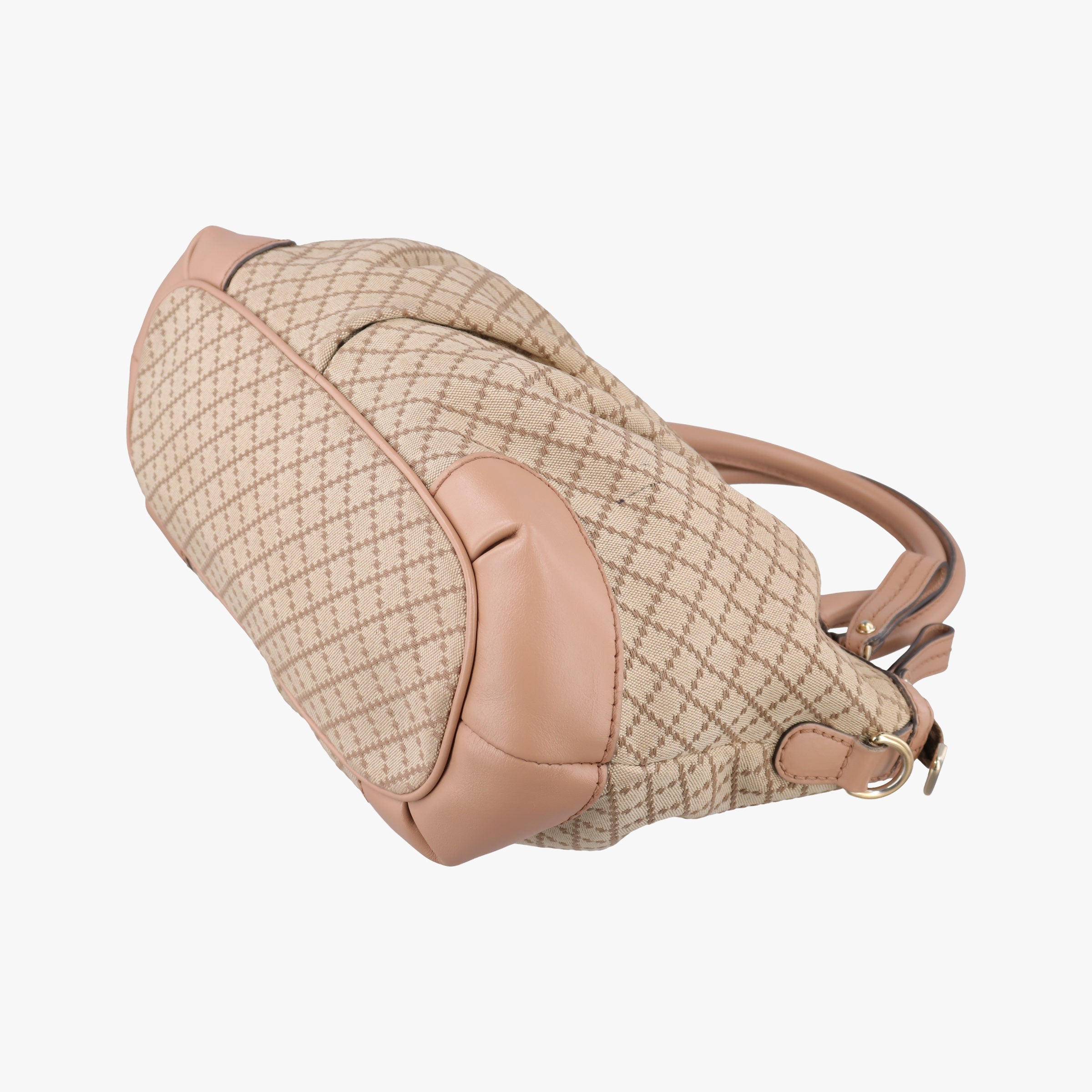 Pre-owned Gucci Sukey Beige Canvas×Leather 247902 shoulderbag | stylenewstar