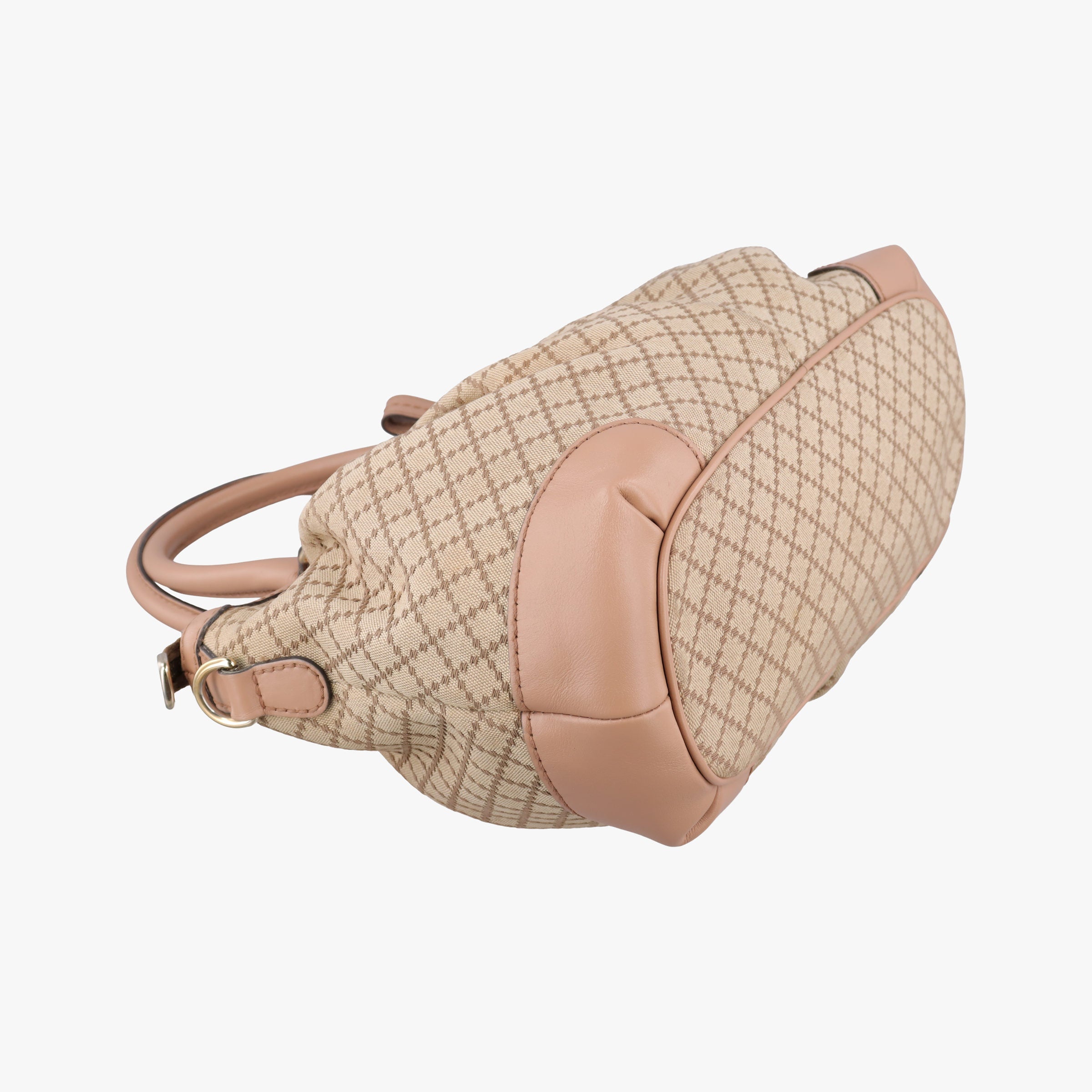Pre-owned Gucci Sukey Beige Canvas×Leather 247902 shoulderbag | stylenewstar