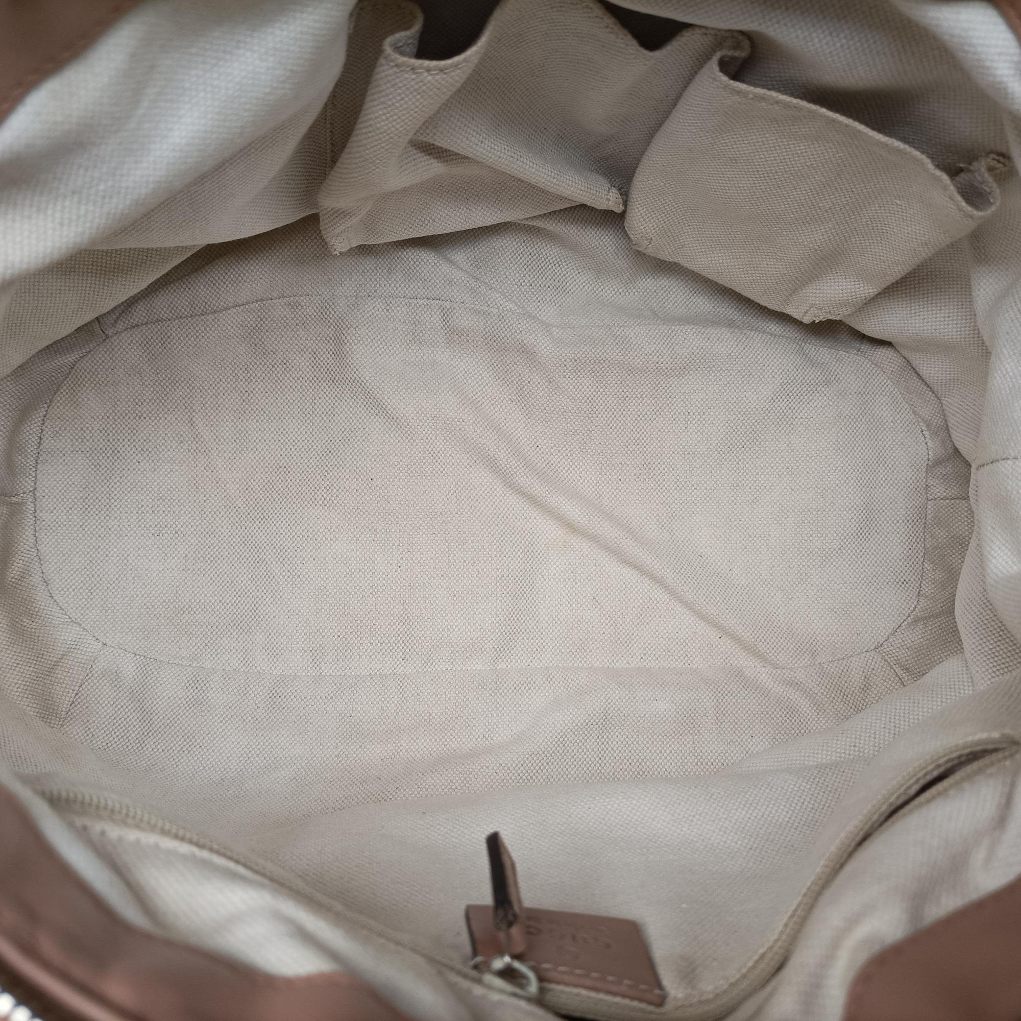 Pre-owned Gucci Sukey Beige Canvas×Leather 247902 shoulderbag | stylenewstar