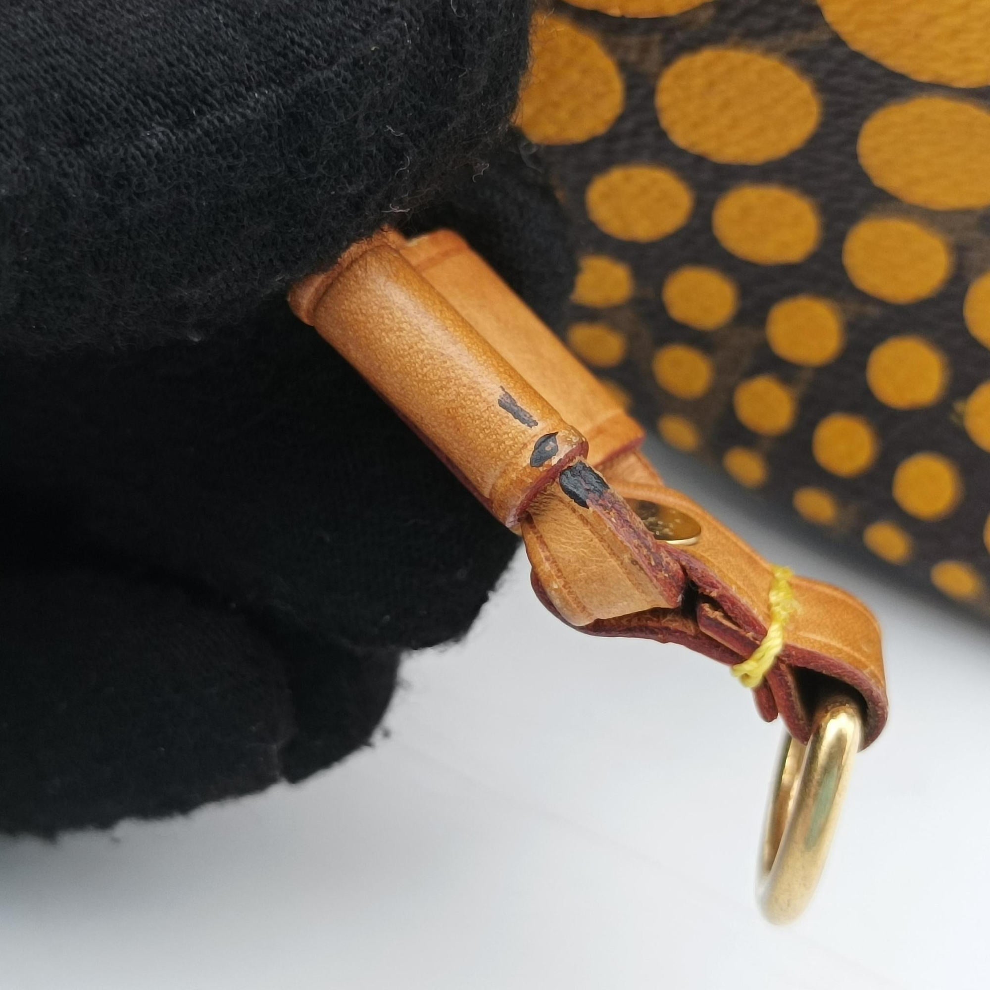Secondhand Louis Vuitton Neverfull MM MARRON × JAUNE Monogram Wave Dot Canvas M40685 handbag | stylenewstar