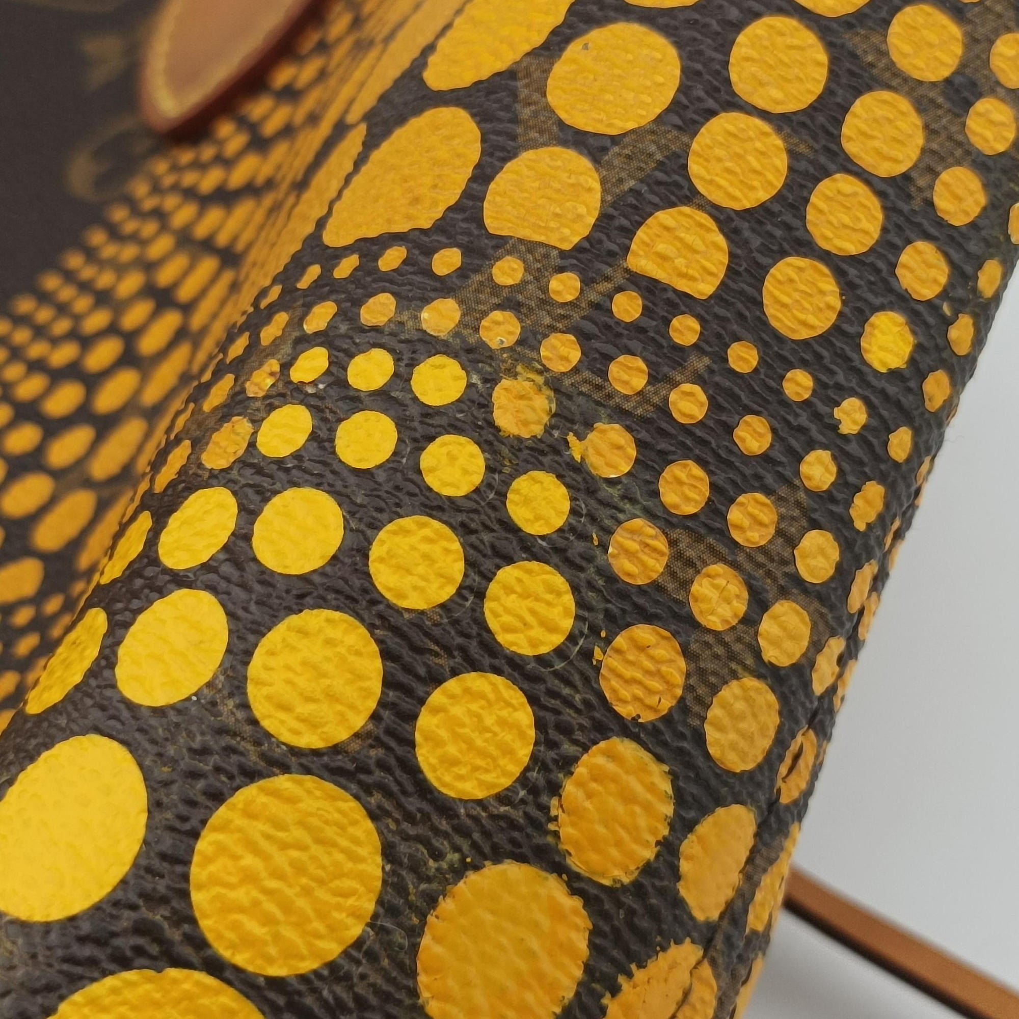 Secondhand Louis Vuitton Neverfull MM MARRON × JAUNE Monogram Wave Dot Canvas M40685 handbag | stylenewstar