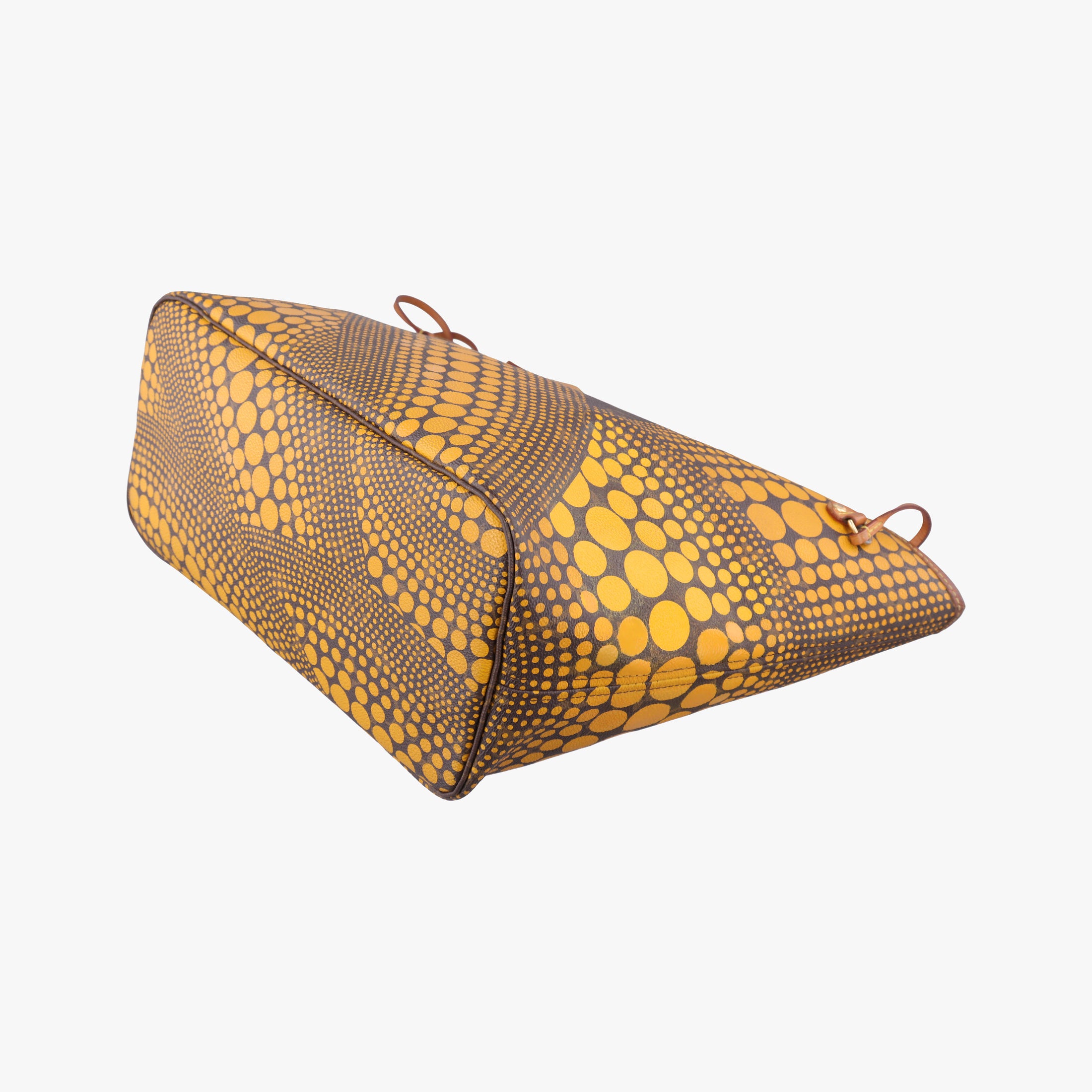 Secondhand Louis Vuitton Neverfull MM MARRON × JAUNE Monogram Wave Dot Canvas M40685 handbag | stylenewstar