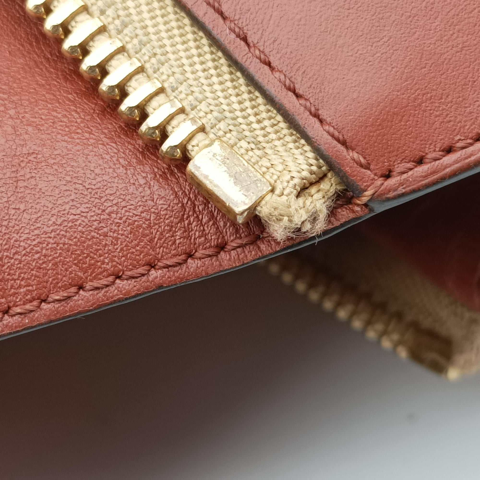 Secondhand Loewe Hammock Small Brown×Beige Leather×Raffia  shoulderbag | stylenewstar