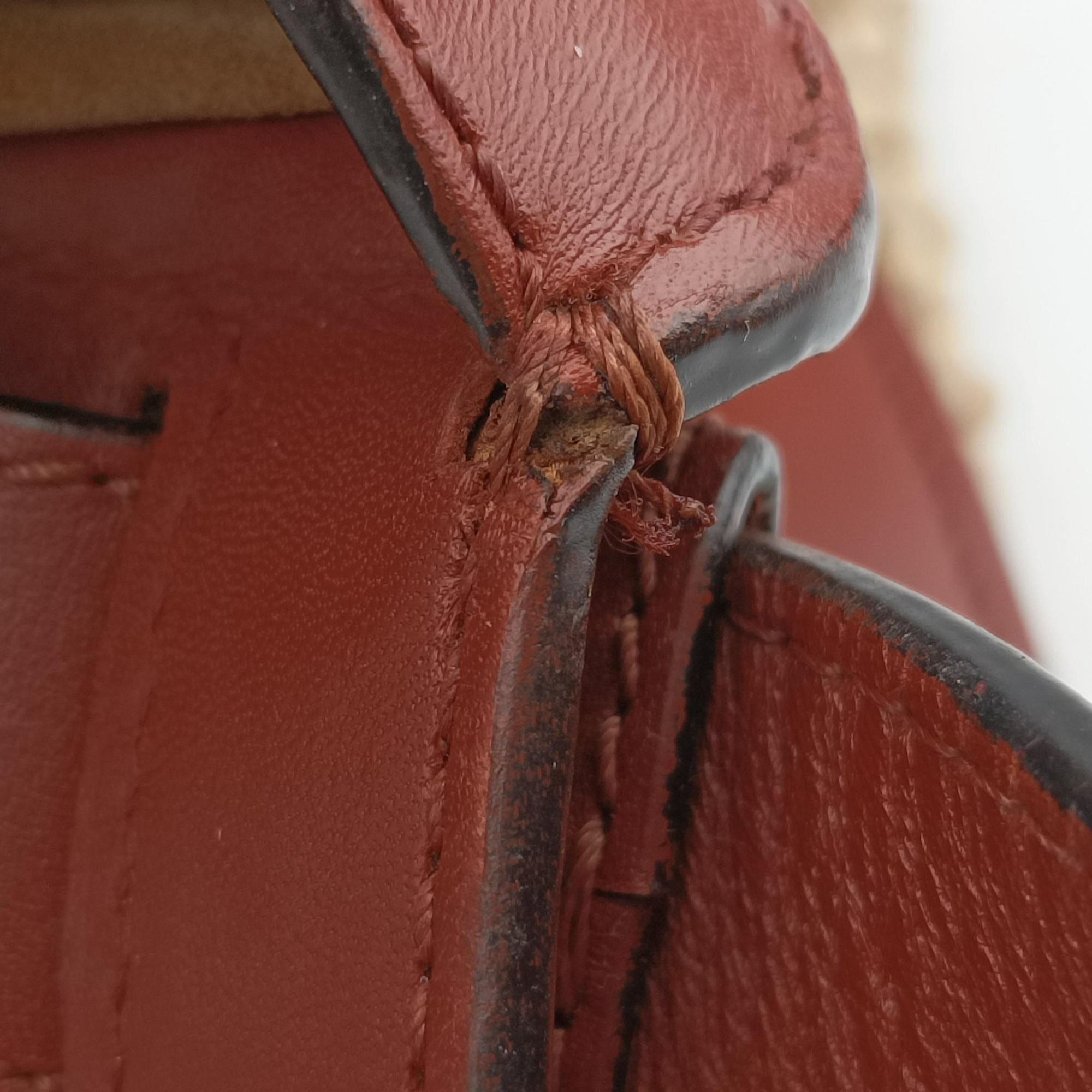 Secondhand Loewe Hammock Small Brown×Beige Leather×Raffia  shoulderbag | stylenewstar