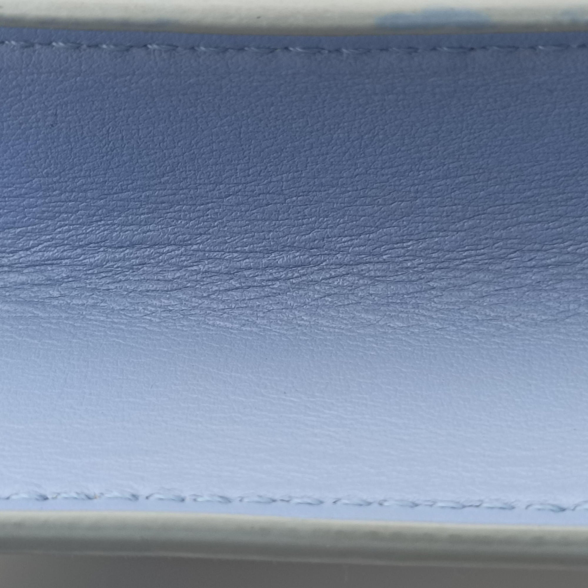 Pre-owned VERSACE medusa Blue leather  clutchbag | stylenewstar