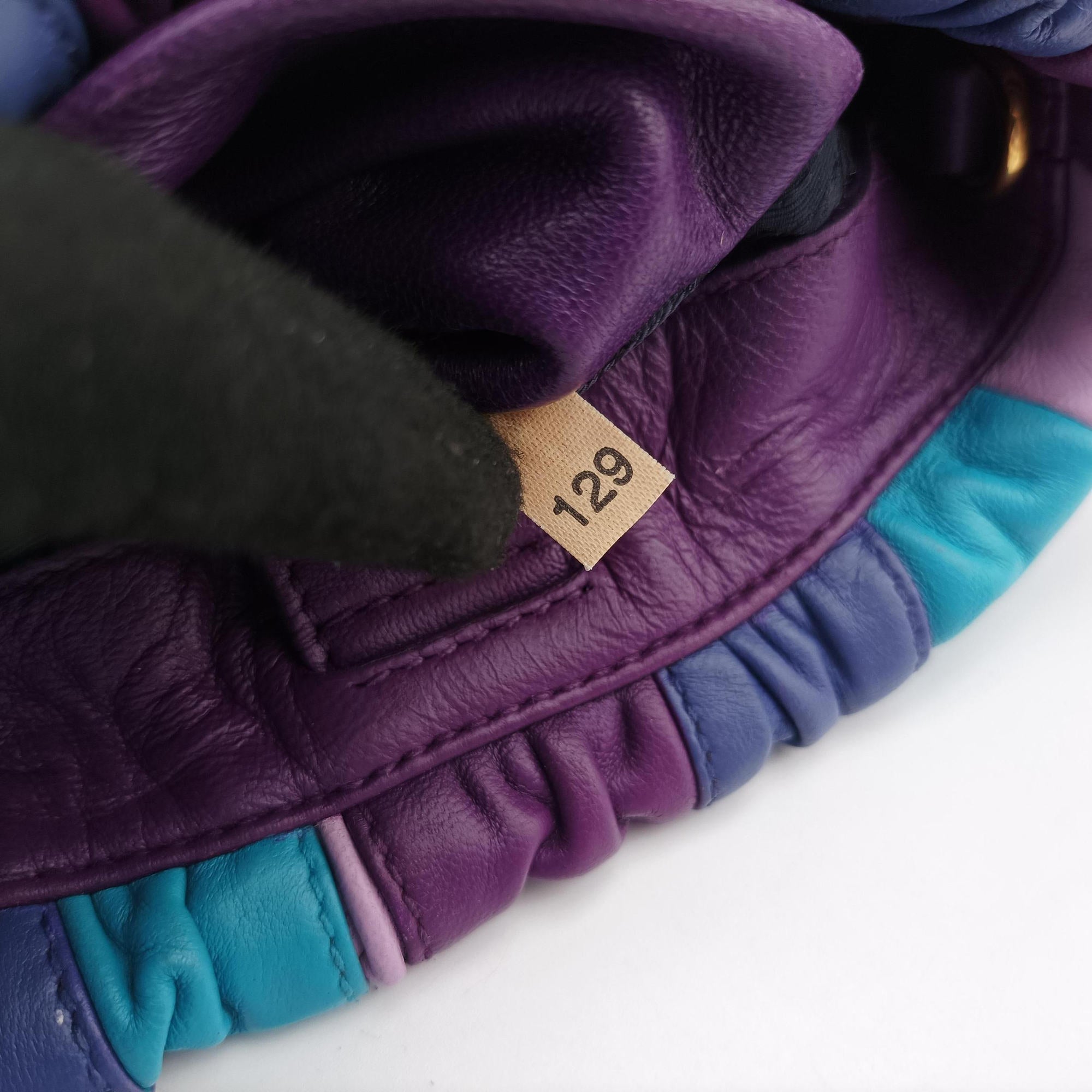 Pre-owned Prada  Trembled Blossoms Multicolor Purple × Blue Nappa Leather BN1680 shoulderbag | stylenewstar
