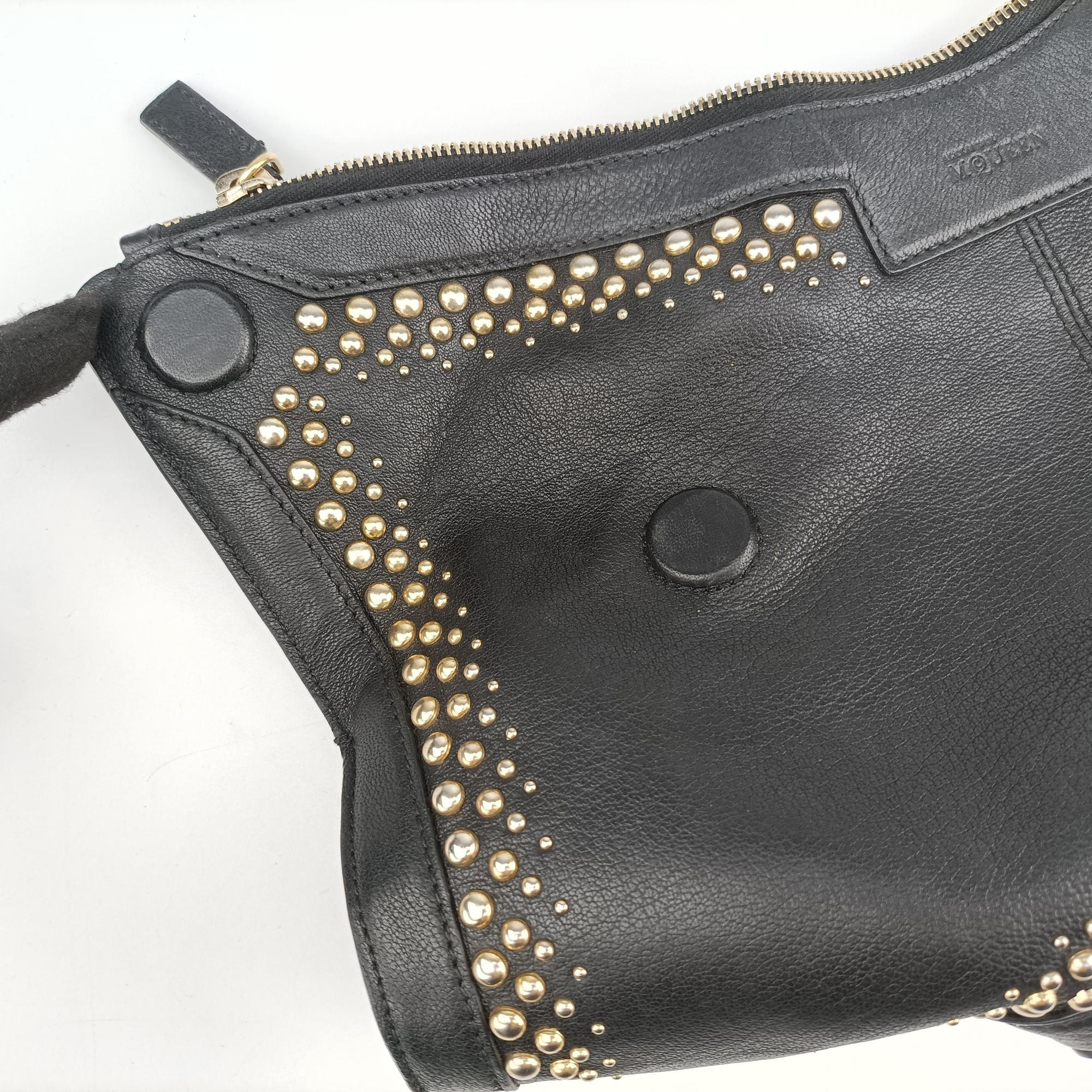 Pre-owned Alexander McQueen De Manta Black Calfskin   clutchbag | stylenewstar
