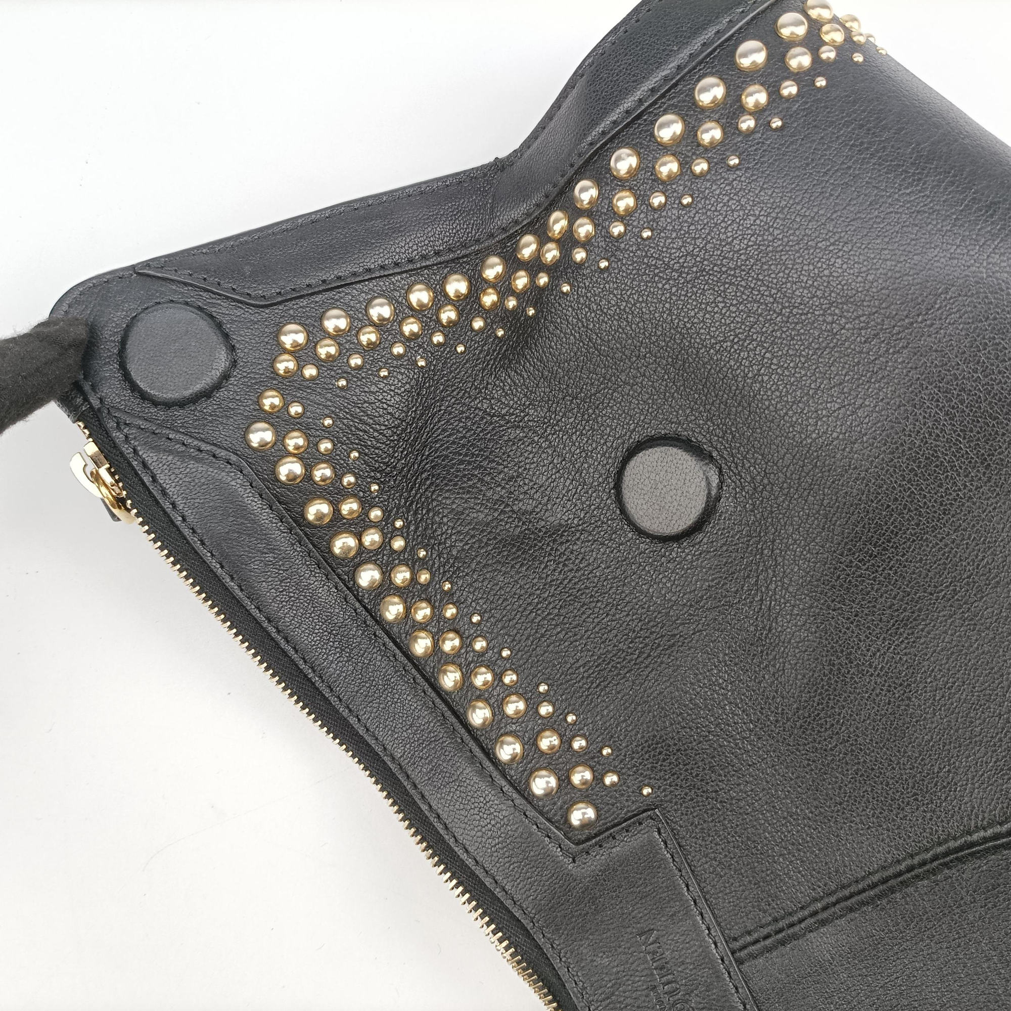 Pre-owned Alexander McQueen De Manta Black Calfskin   clutchbag | stylenewstar