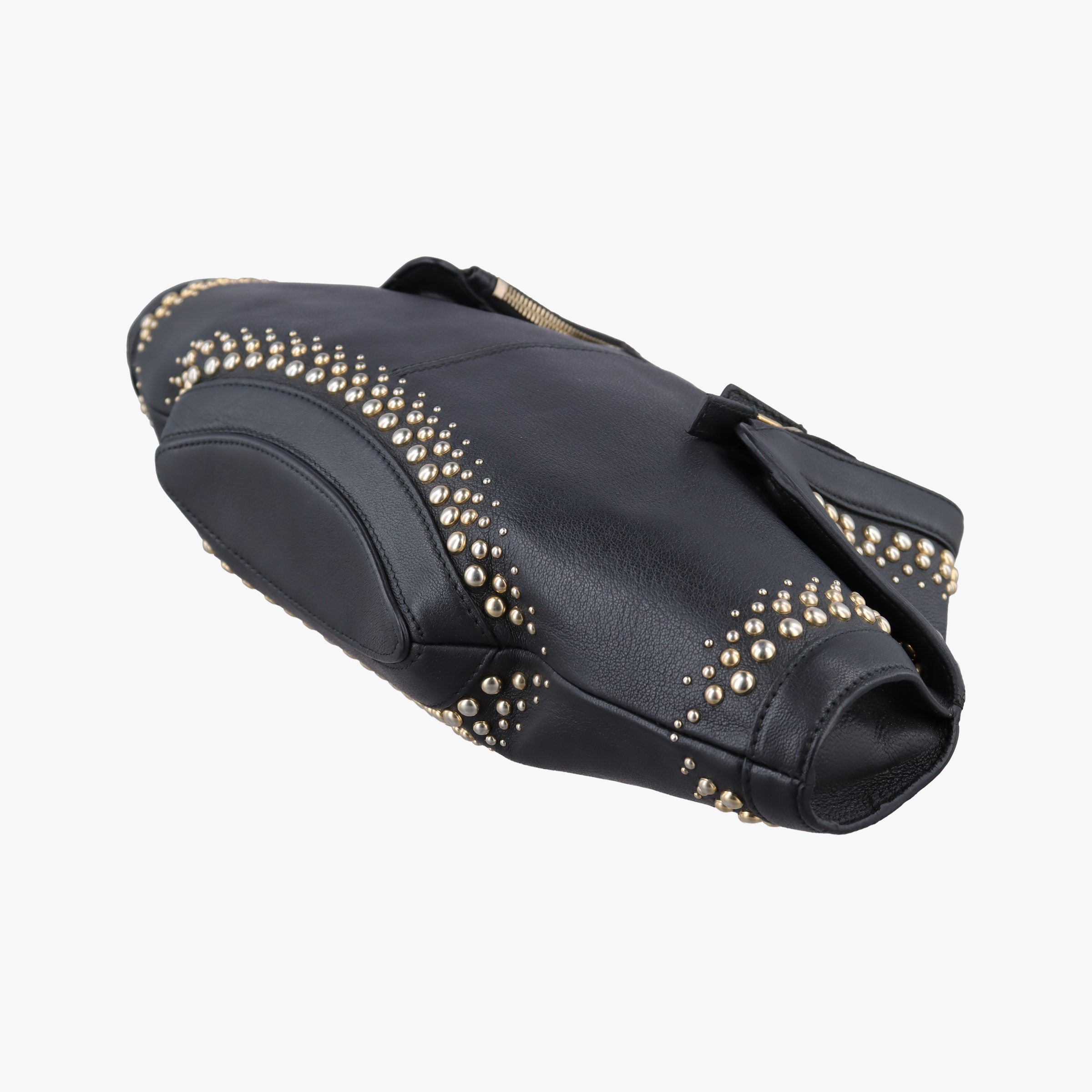 Pre-owned Alexander McQueen De Manta Black Calfskin   clutchbag | stylenewstar