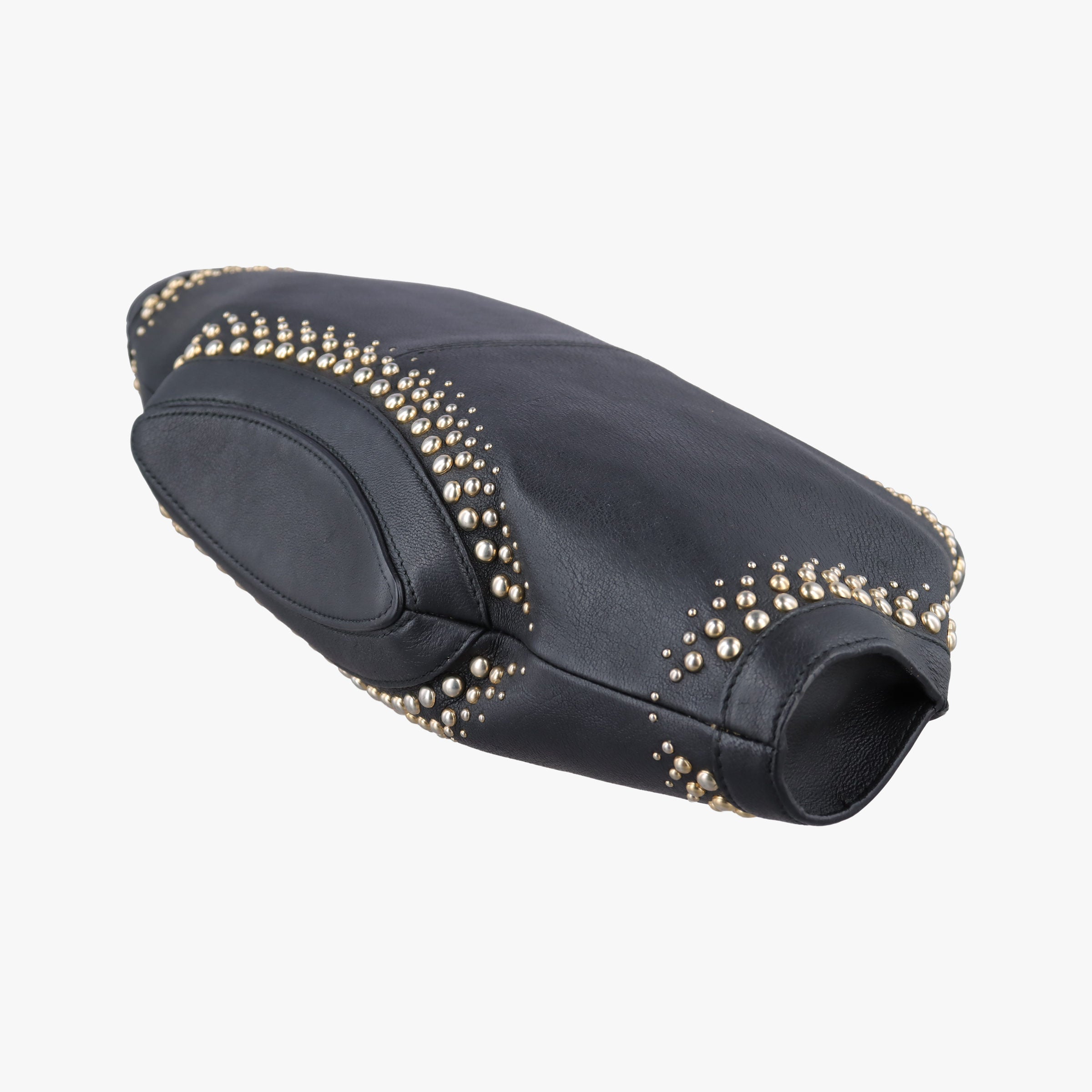 Pre-owned Alexander McQueen De Manta Black Calfskin   clutchbag | stylenewstar
