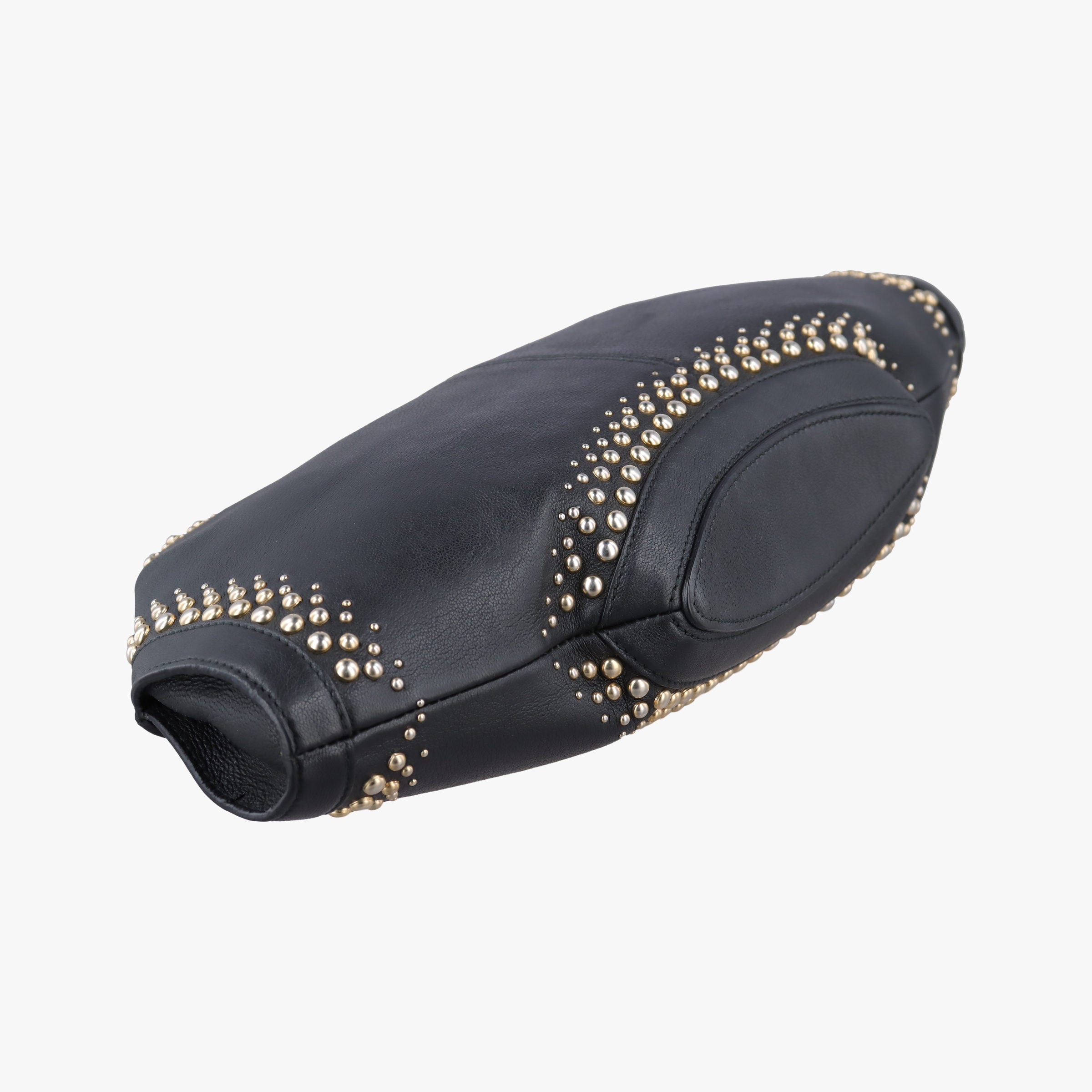 Pre-owned Alexander McQueen De Manta Black Calfskin   clutchbag | stylenewstar
