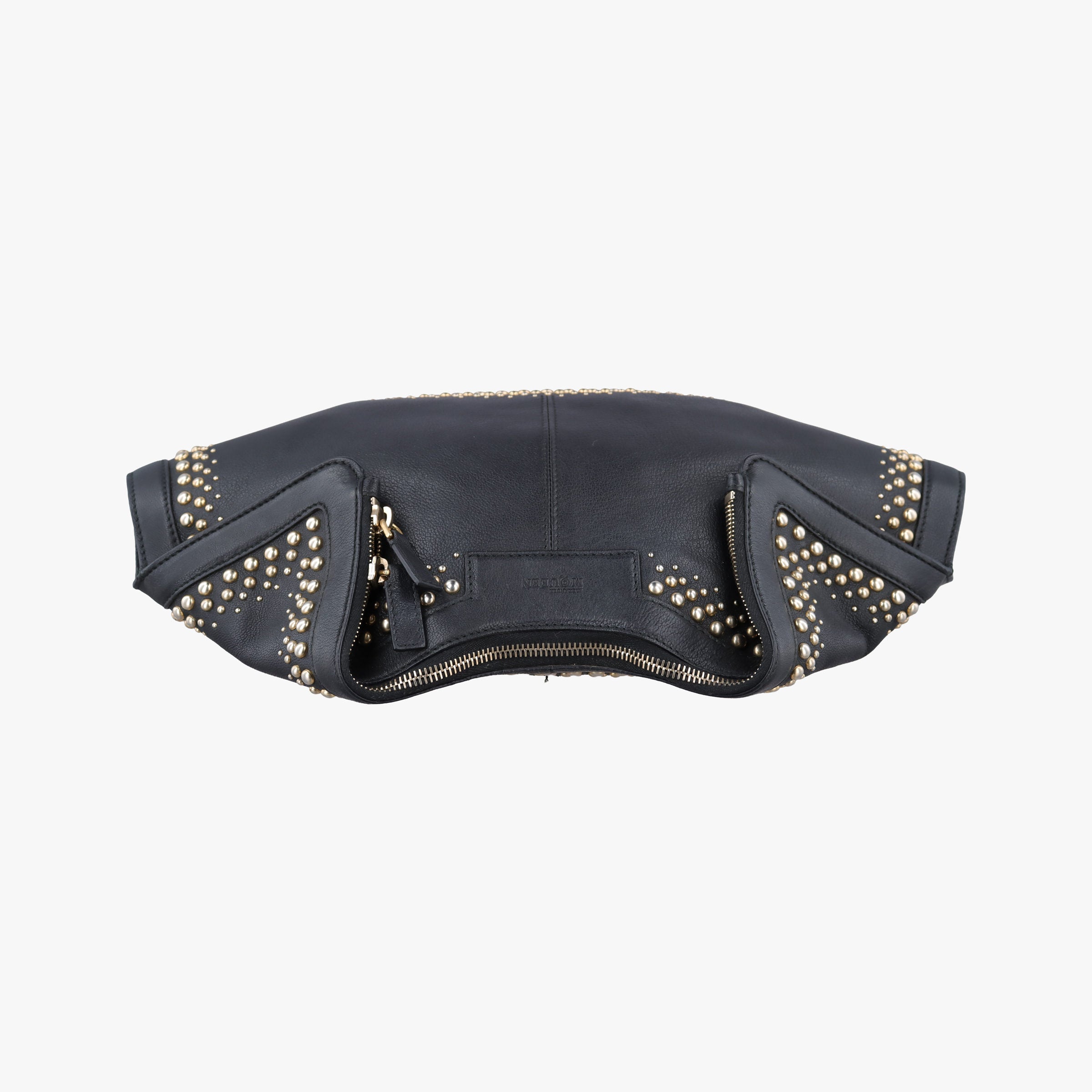 Pre-owned Alexander McQueen De Manta Black Calfskin   clutchbag | stylenewstar