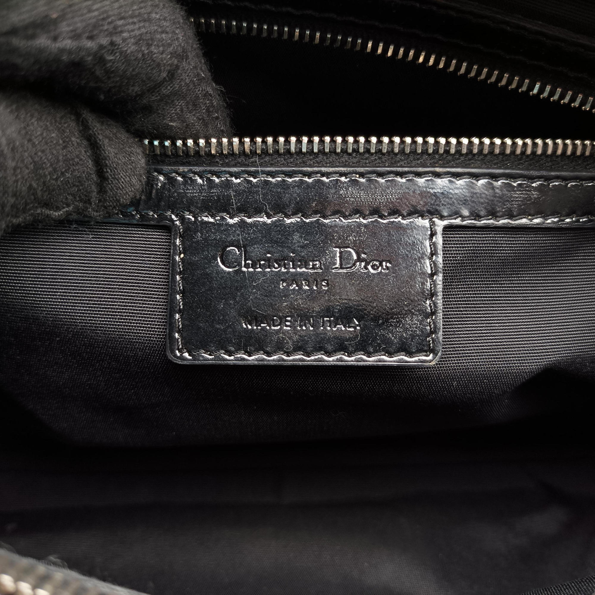 Pre-owned Christian Dior Dior Soft Black Patent Leather  shoulderbag | stylenewstar
