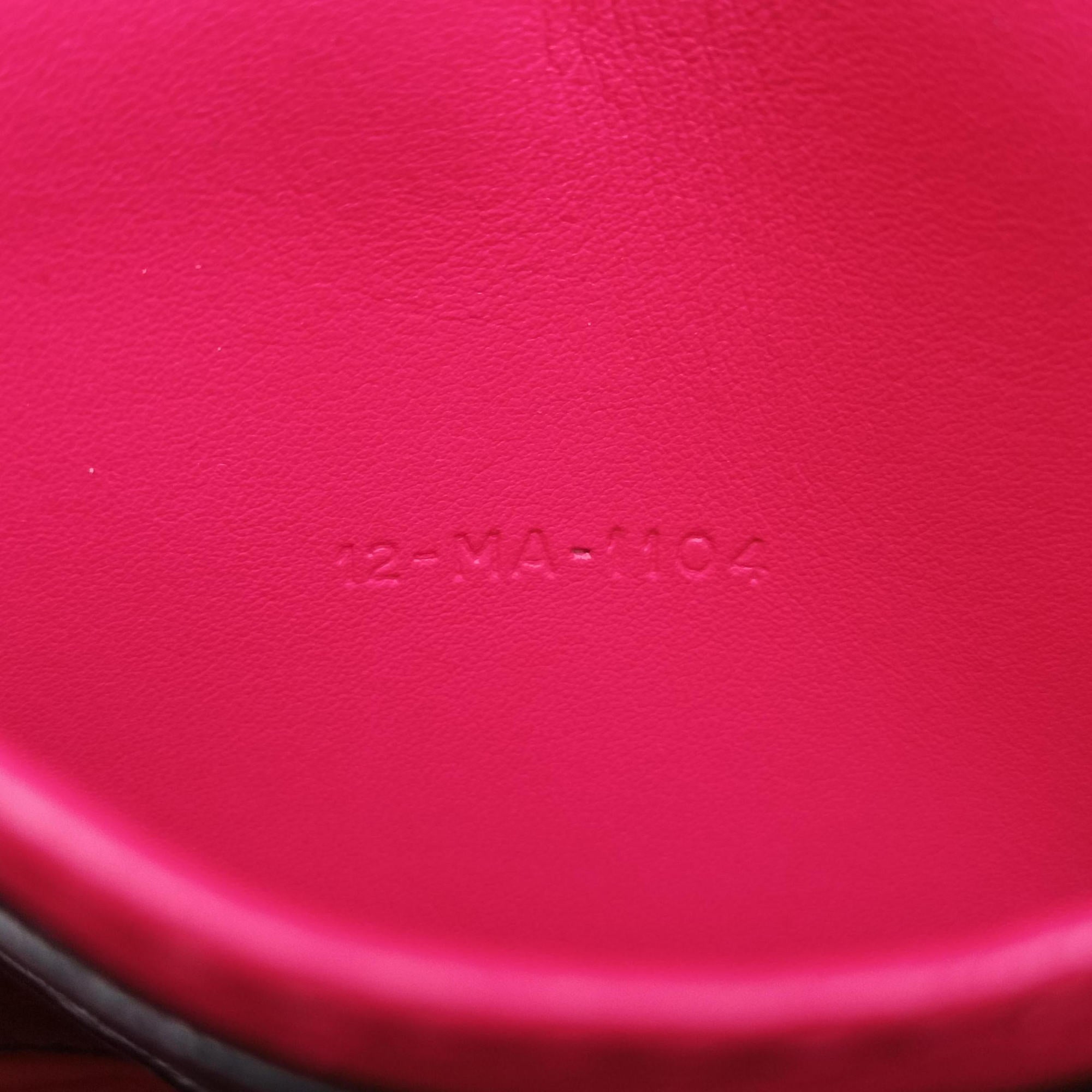 Pre-owned Christian Dior Cannage New Lock Rose lambskin  shoulderbag | stylenewstar